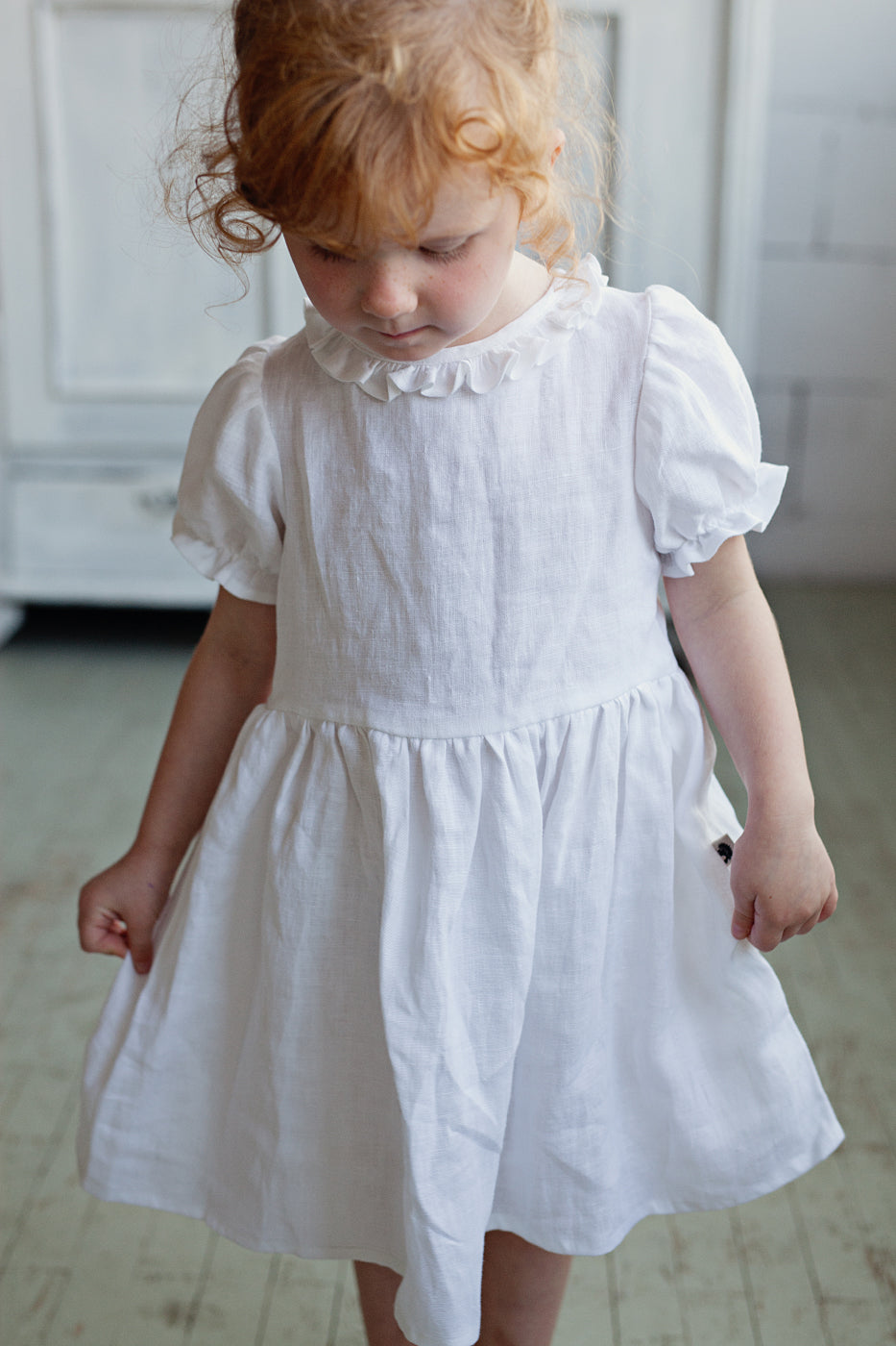Rustic flower girl dress