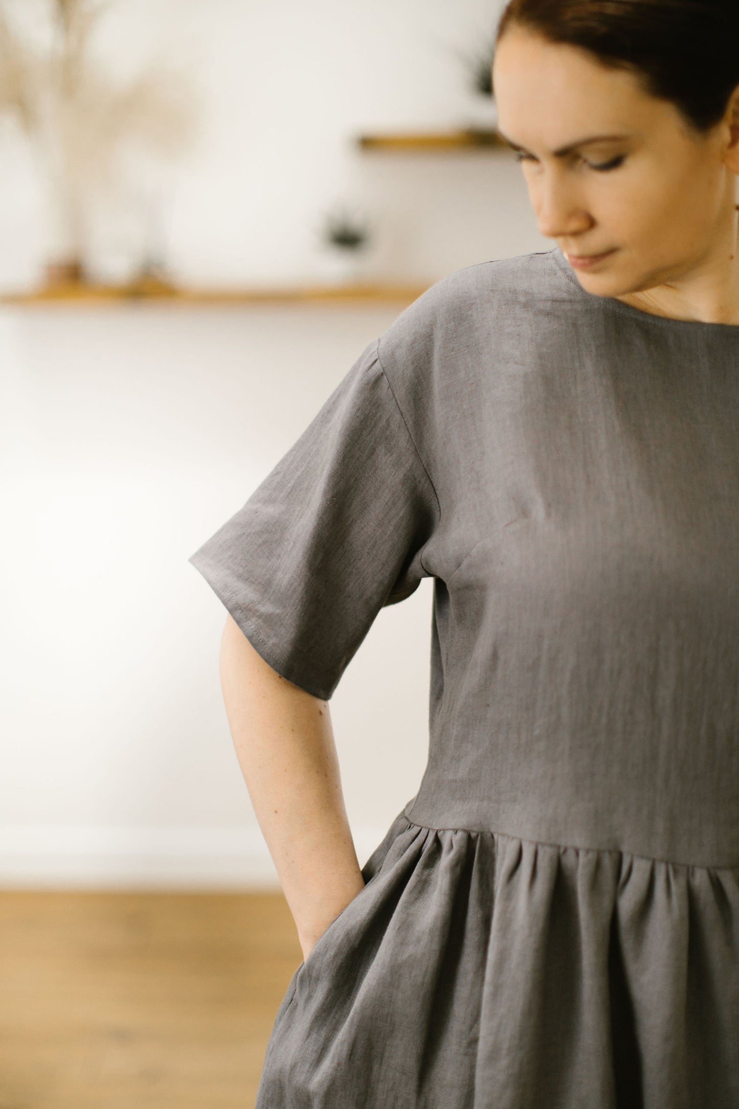 Summer linen dresses for women