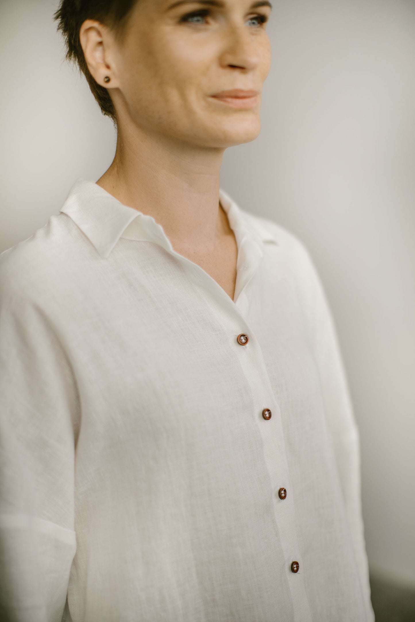 Classic linen button up shirt DOLLY