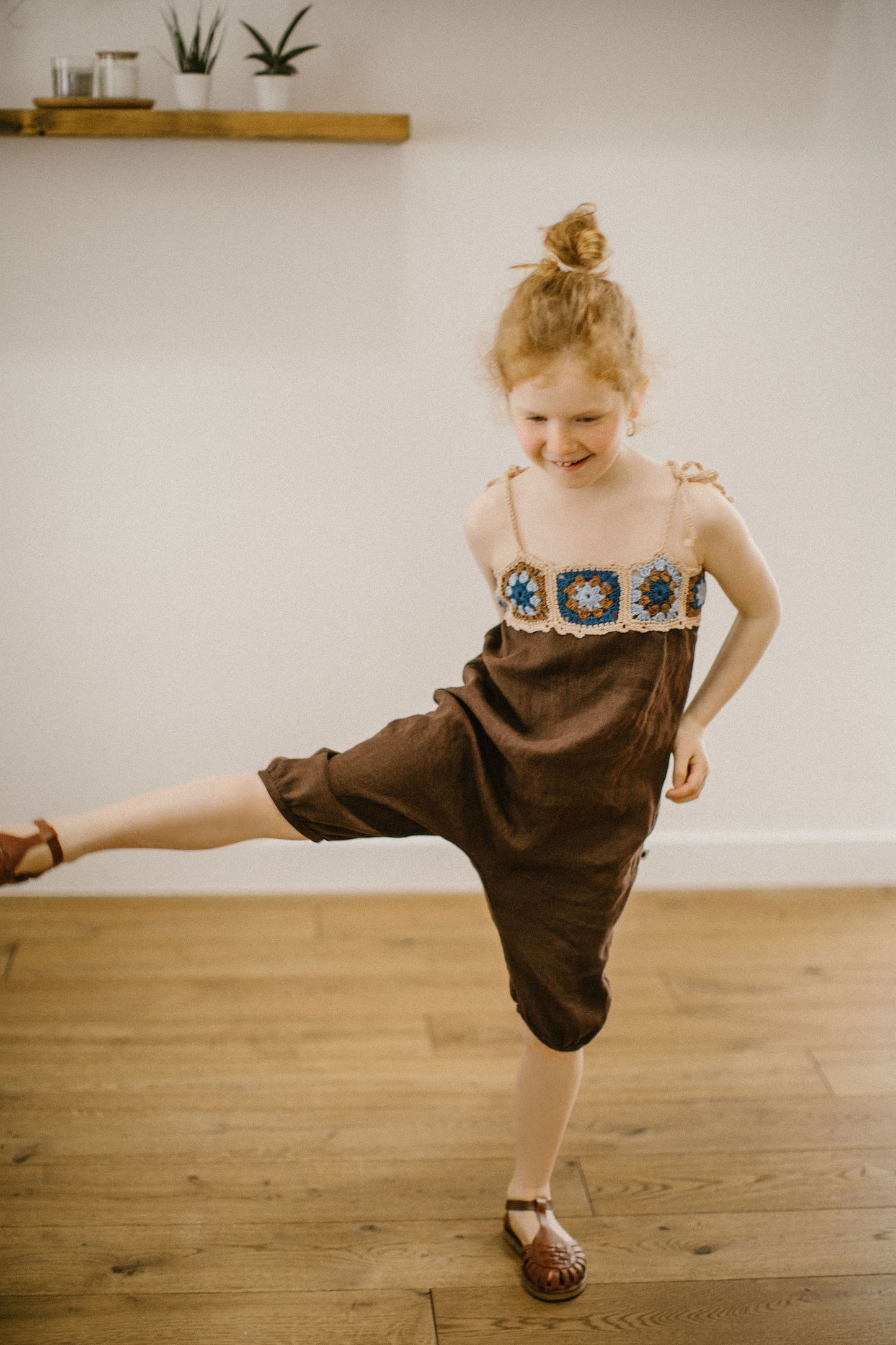 Kids linen jumpsuit