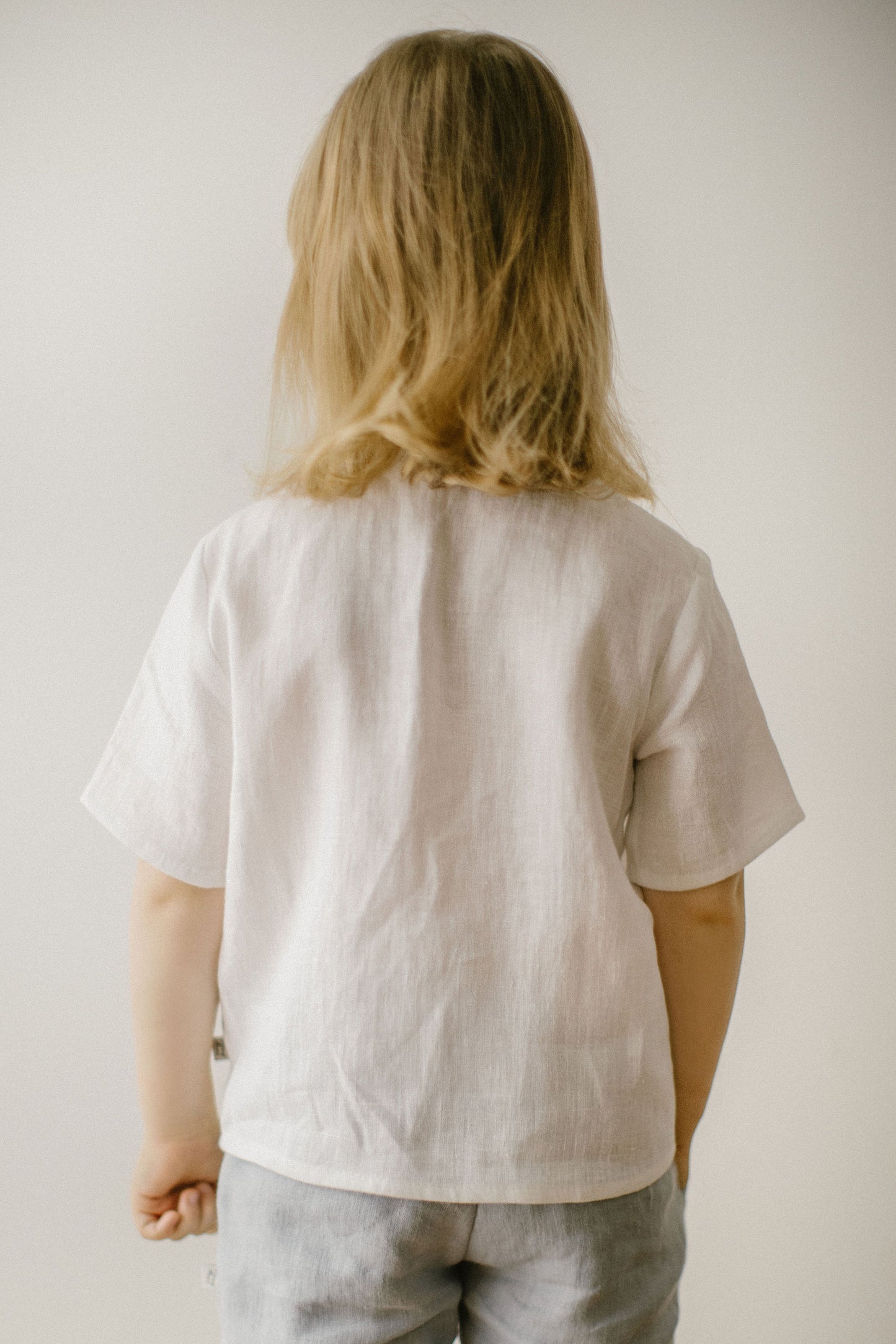 Linen button up shirt for boys