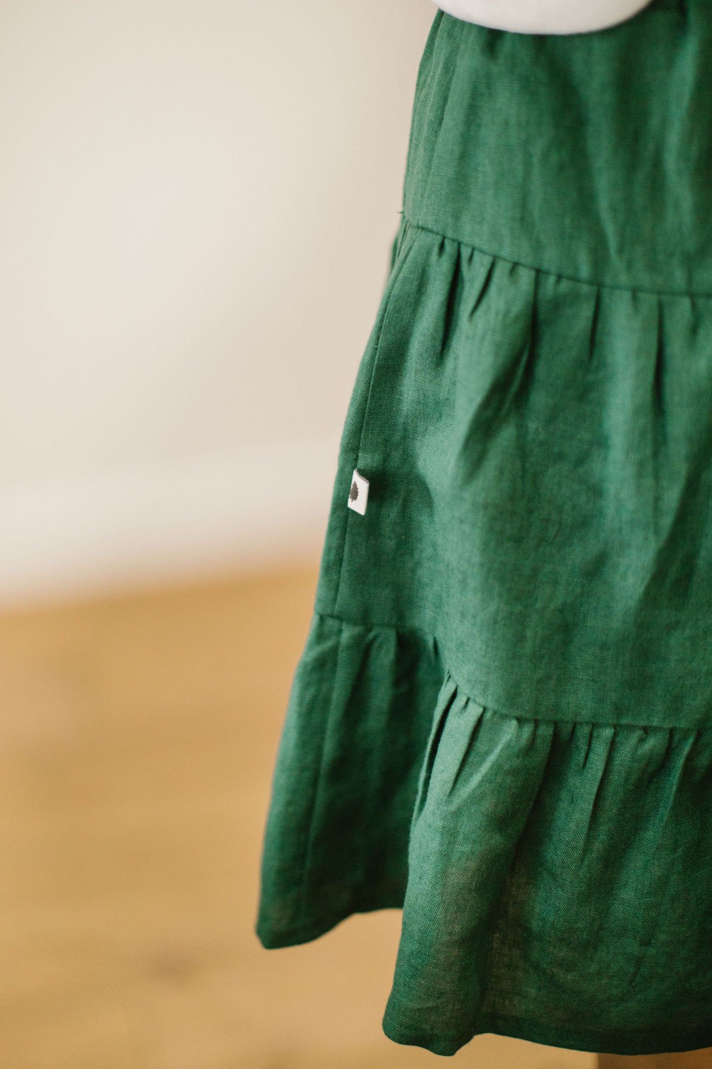 Pleated linen skirt MARGO
