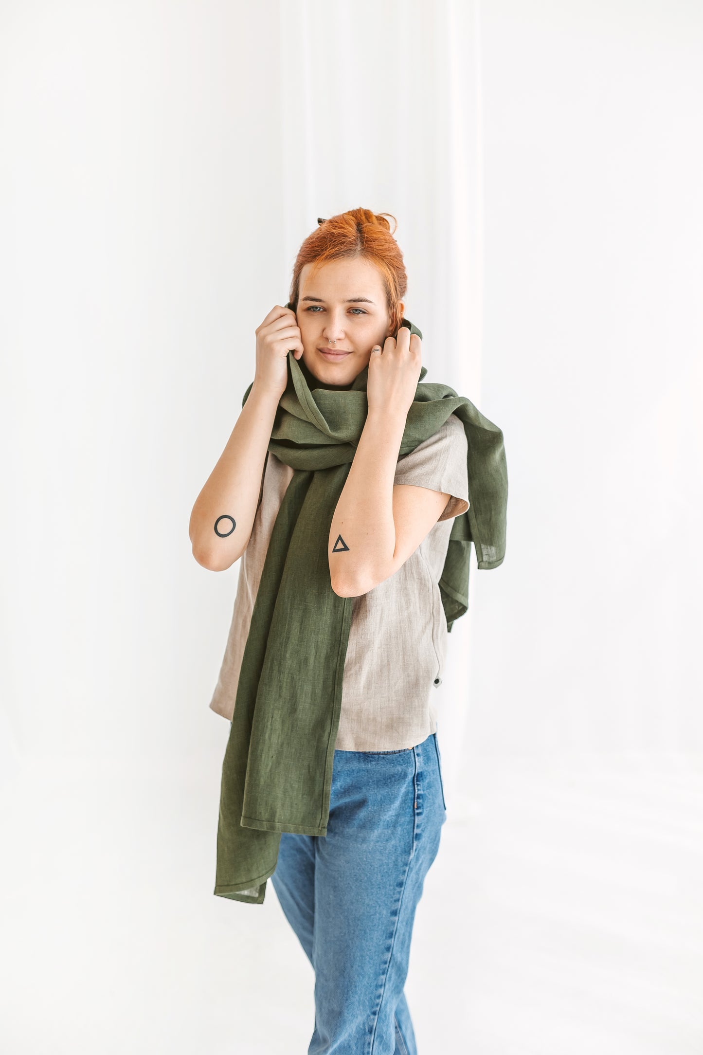 Linen scarf for men & women