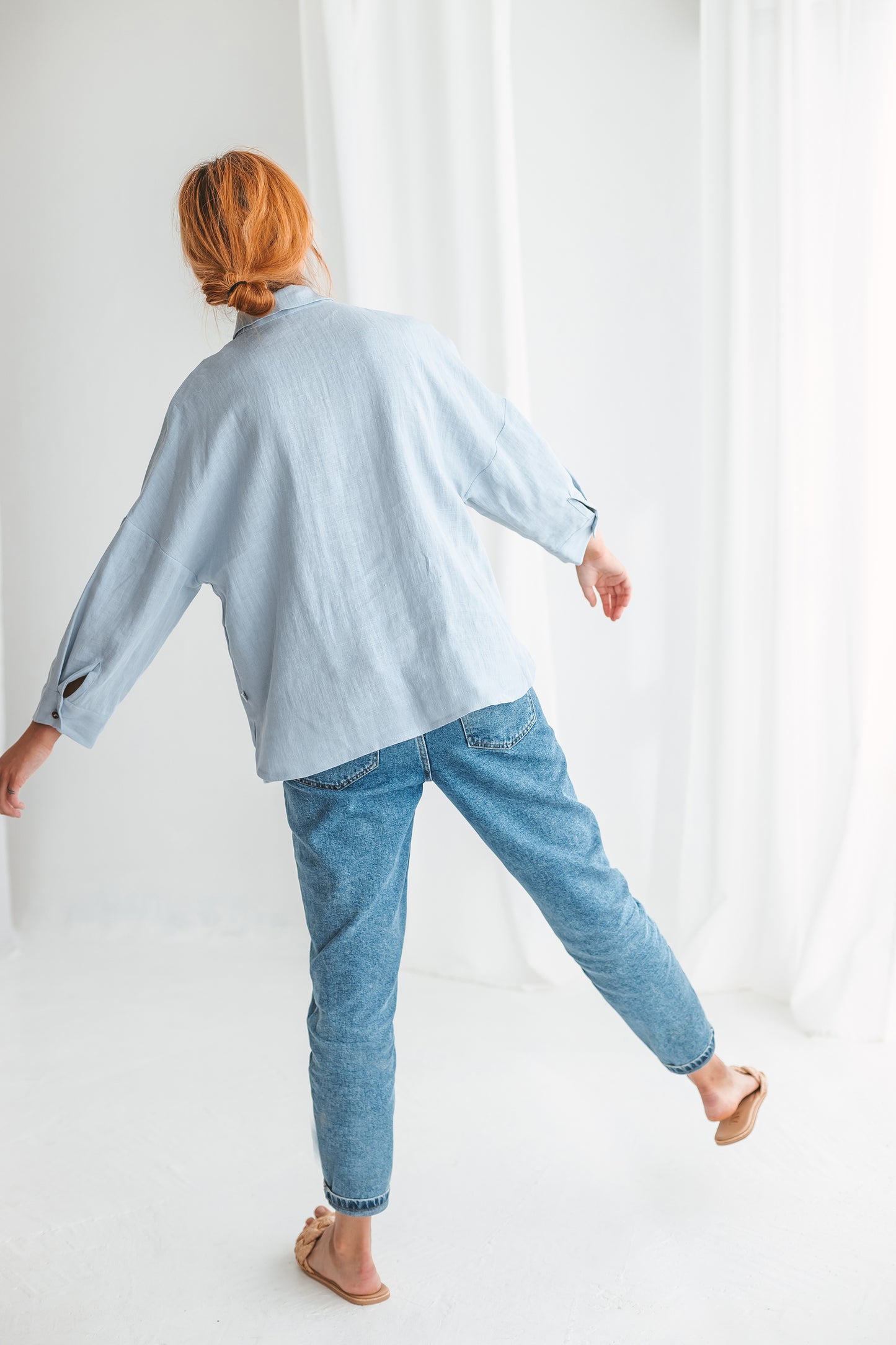 Classic linen button up shirt DOLLY