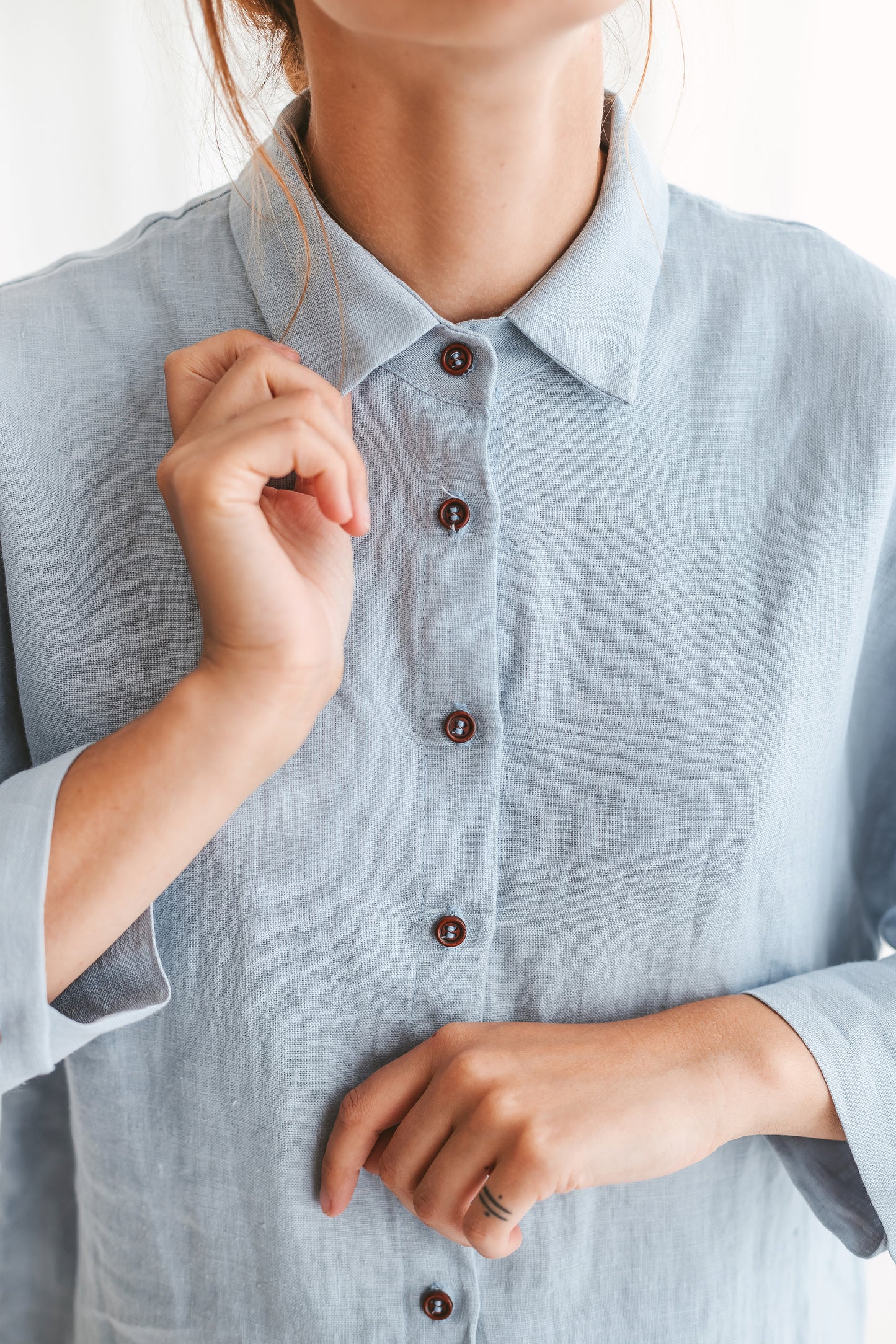 Classic linen button up shirt DOLLY