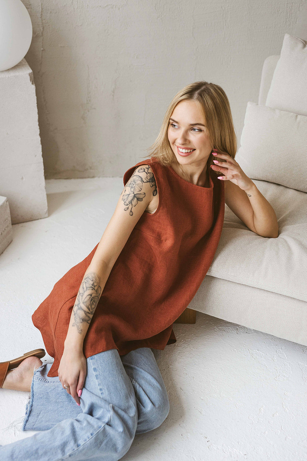 Womens linen blouse