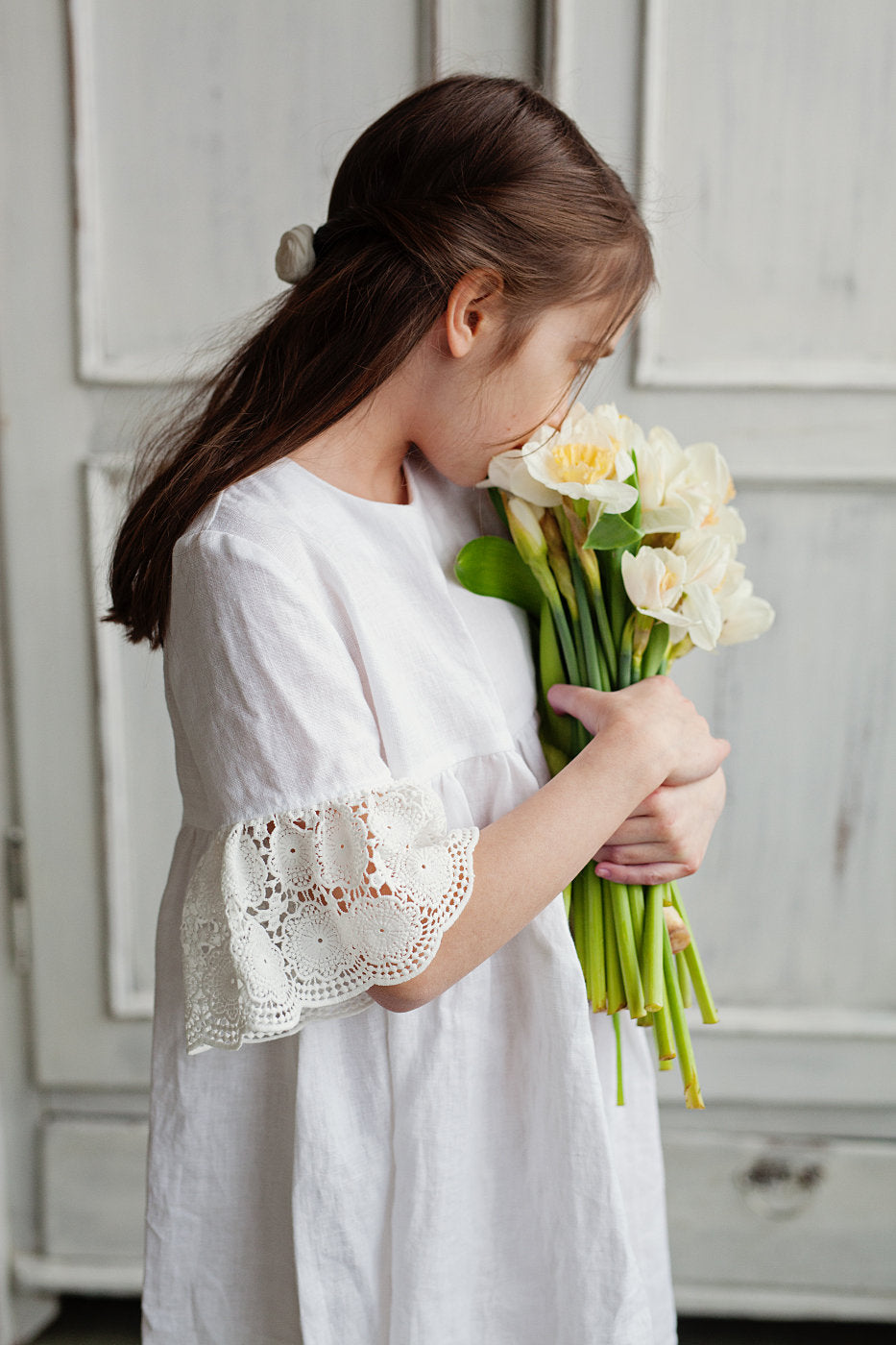 Bell sleeves flowy dress