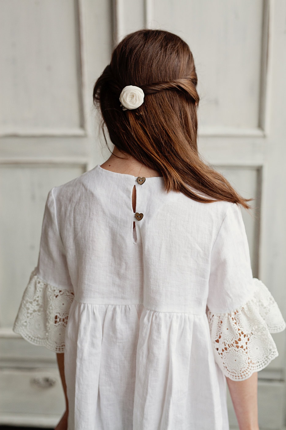 Bell sleeves flowy dress