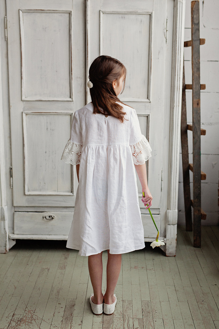 Bell sleeves flowy dress
