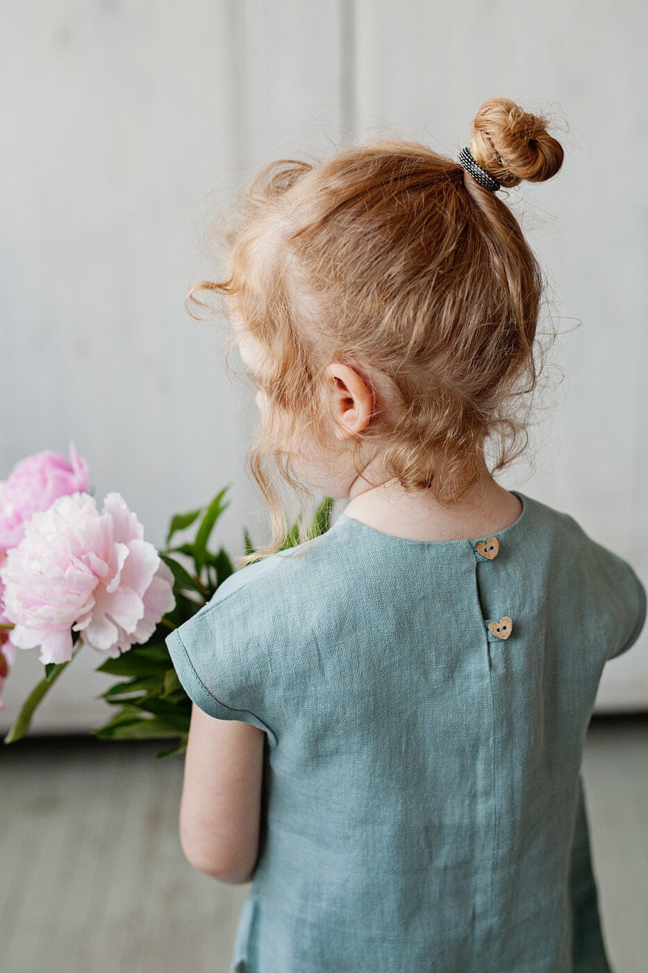 Linen kids set - tunic & pants