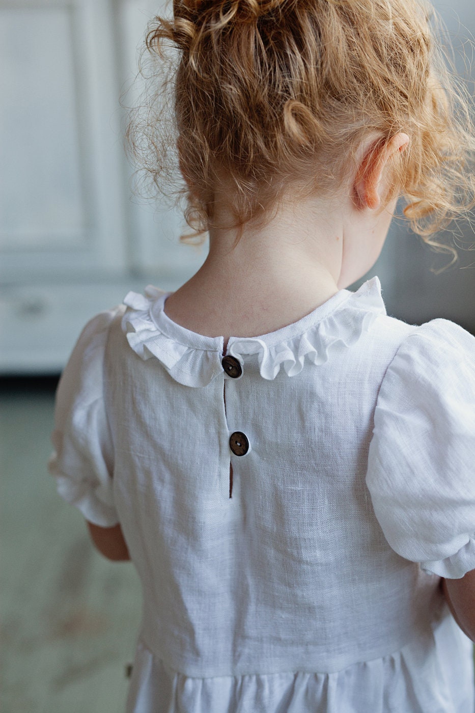 Flowergirl dress with ruffles