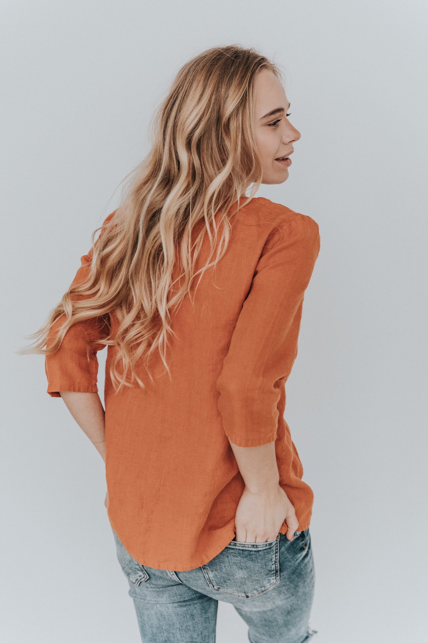 Casual linen top LUNA
