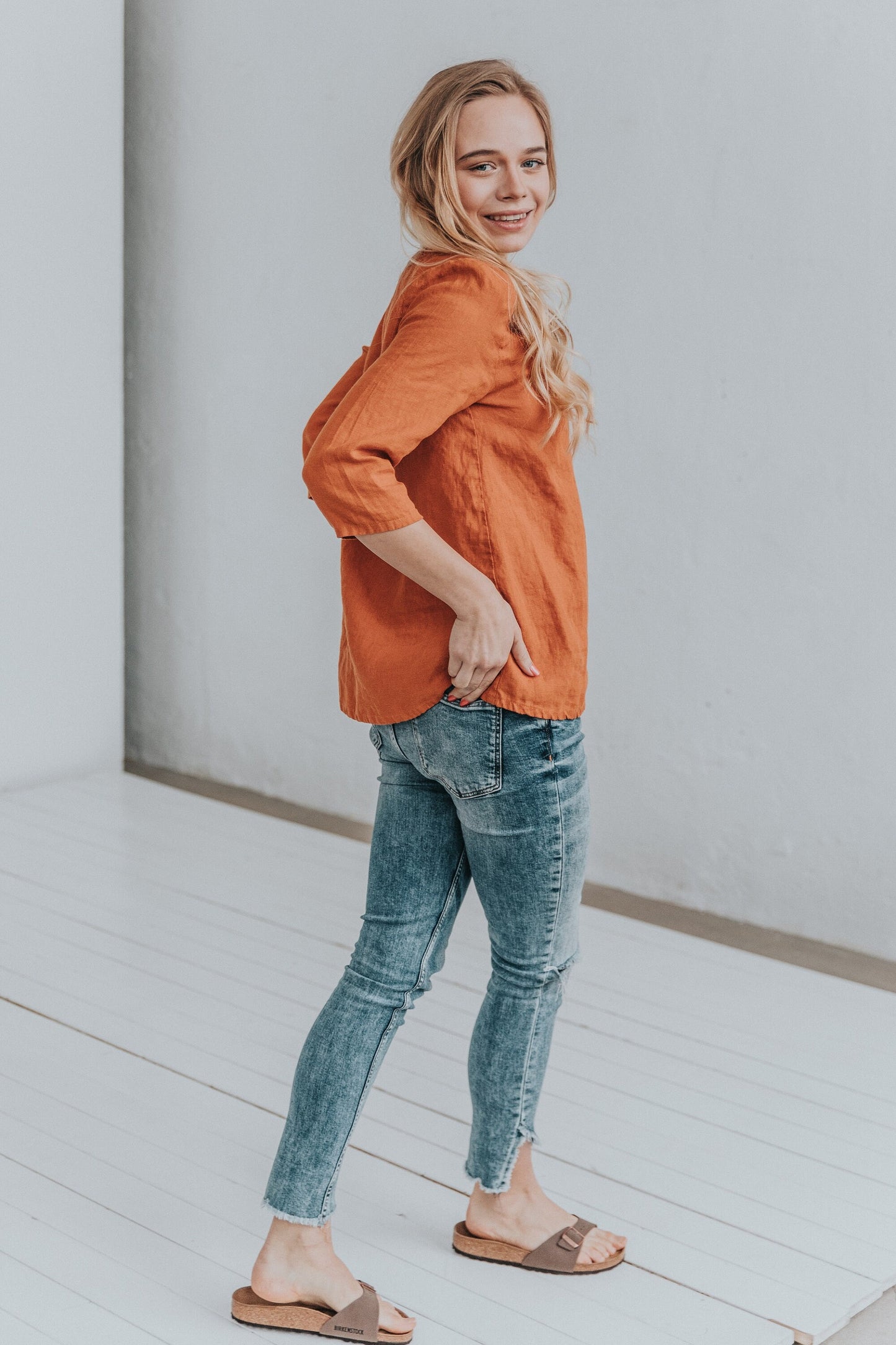 Casual linen top LUNA