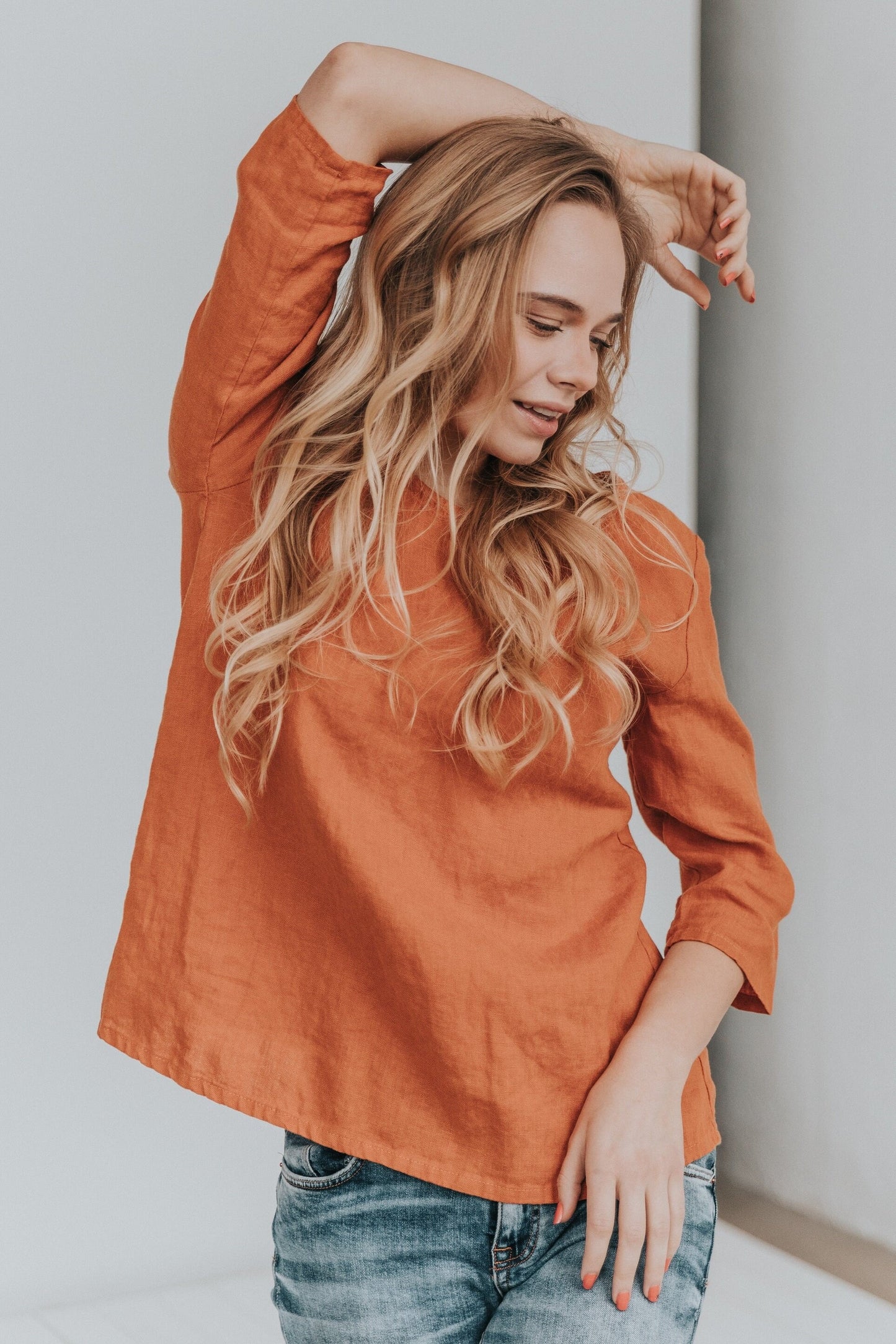 Casual linen top LUNA