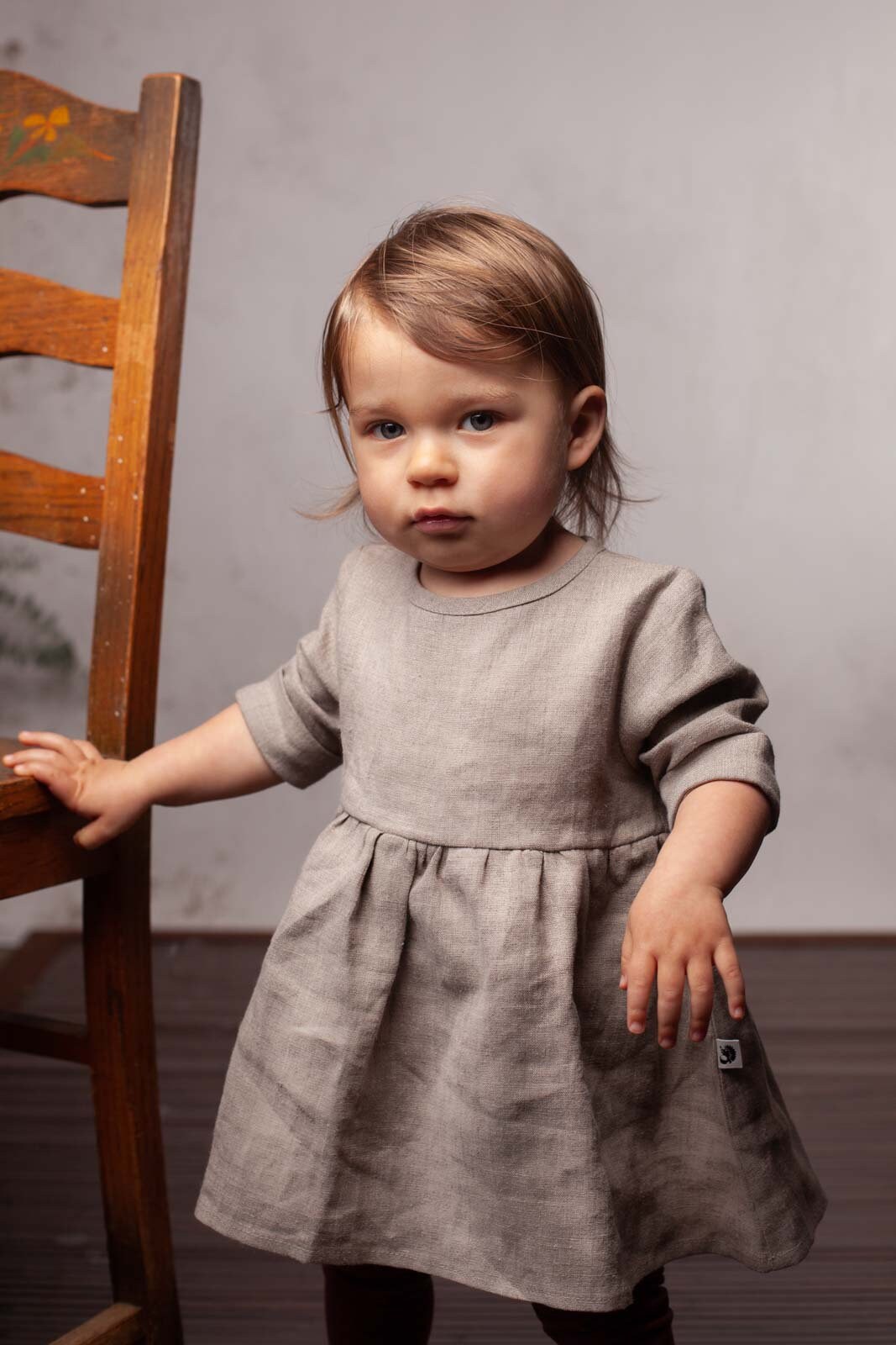 Linen summer dress for girls