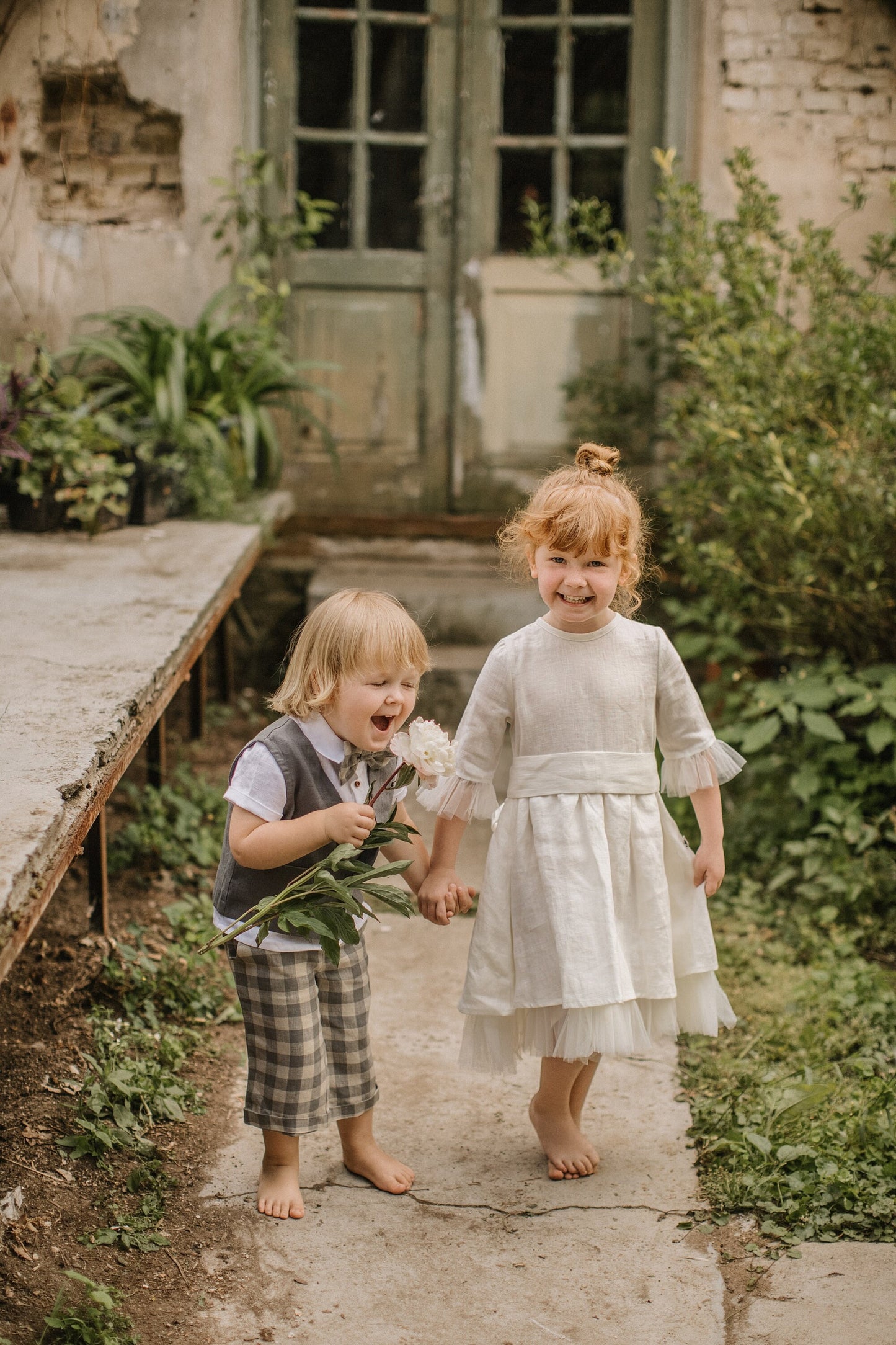 Ring bearer linen pants, size 110/ READY TO SHIP