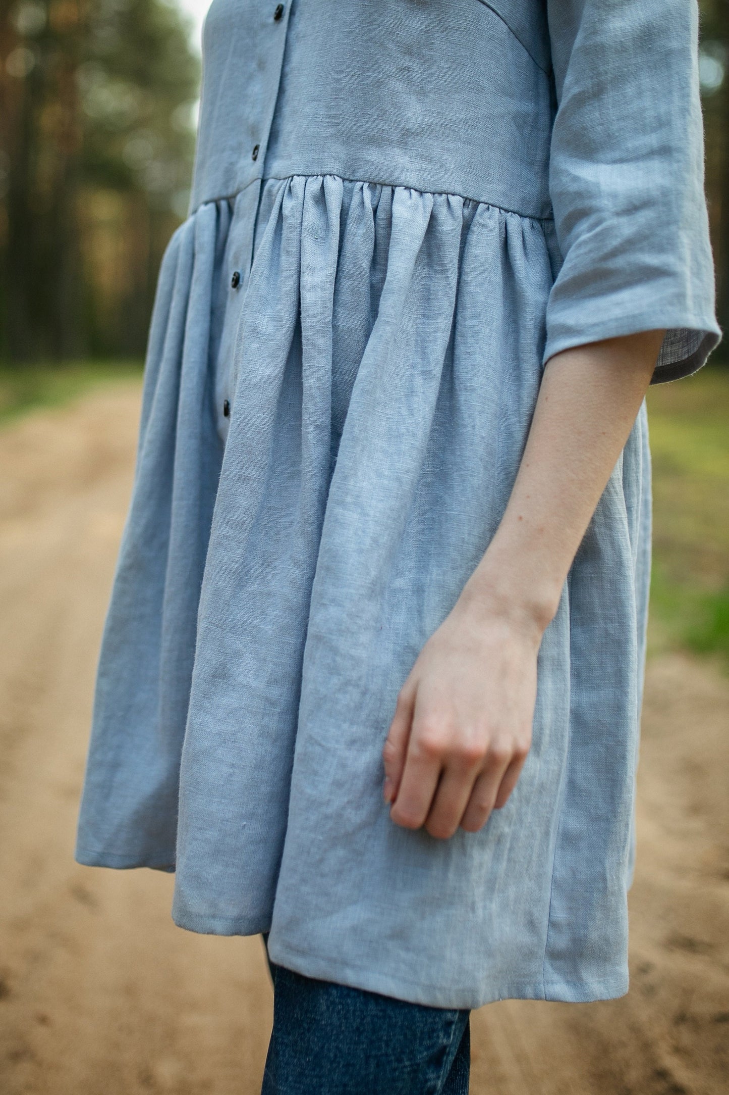Linen tunic dress ROSE