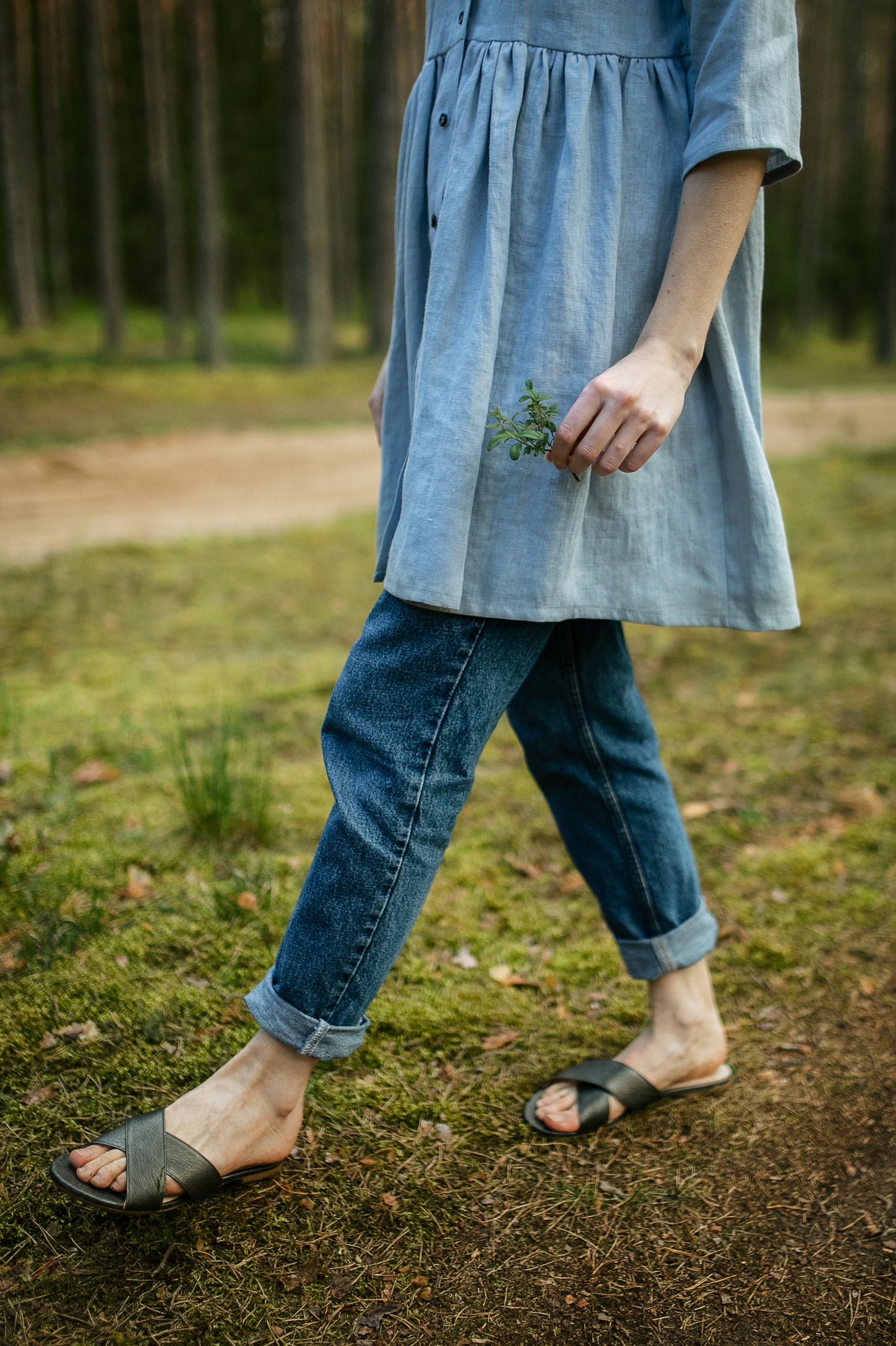 Linen tunic dress ROSE