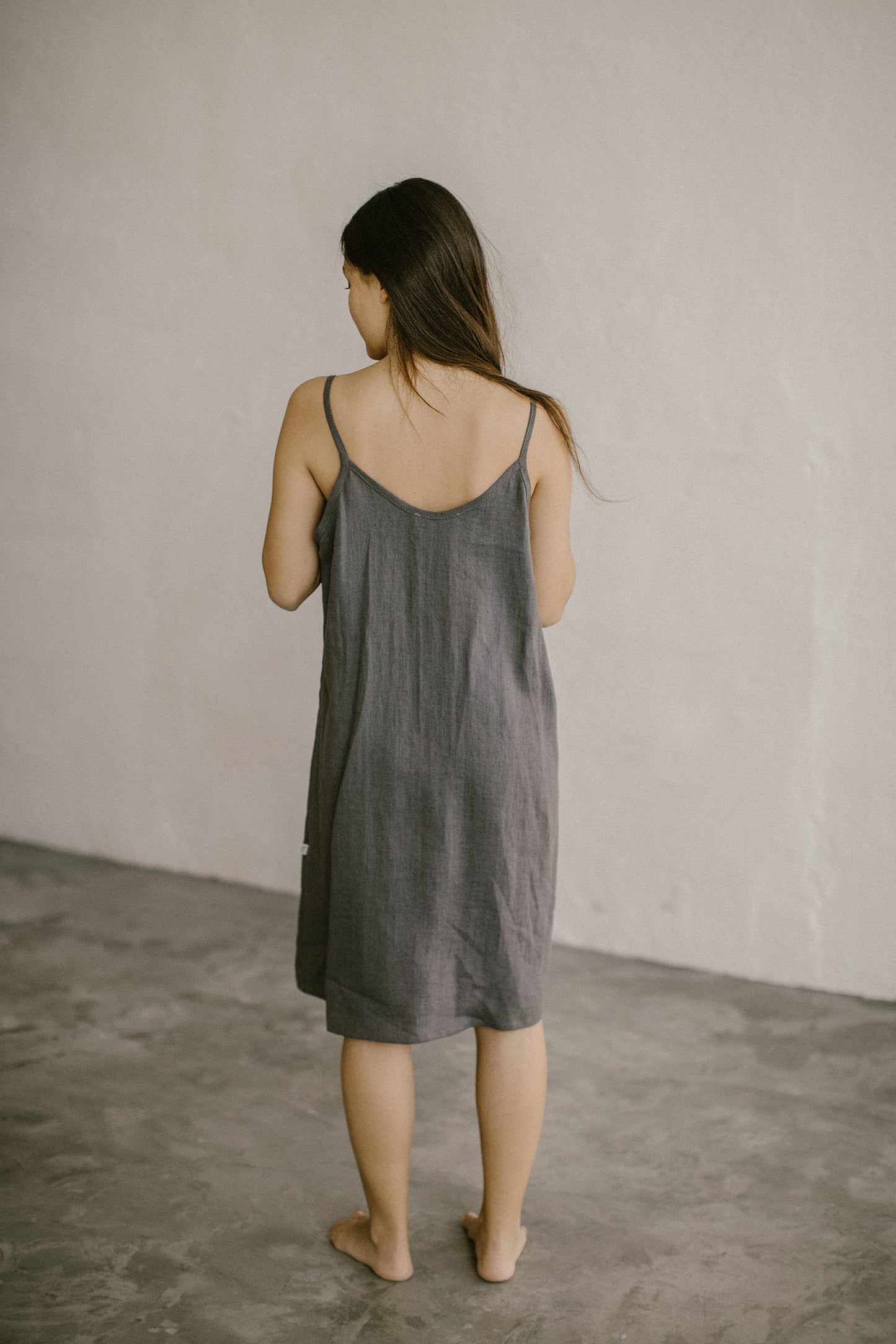 Linen nightgown for women STELLA, size 36/READY TO SHIP