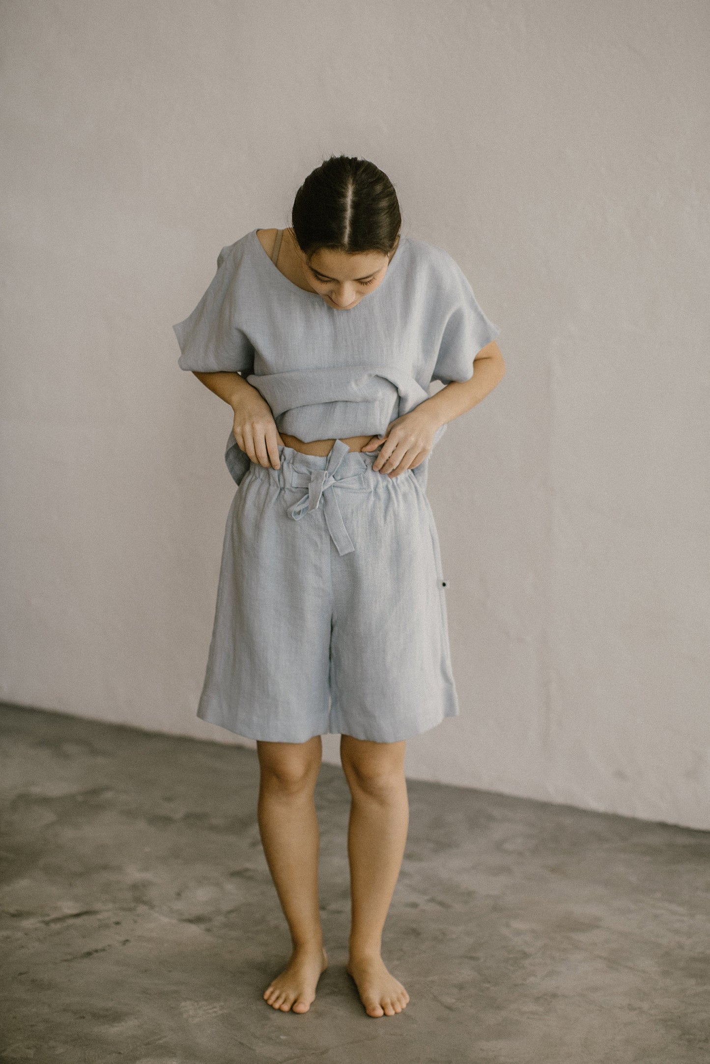 Linen pajama set for women AMBER