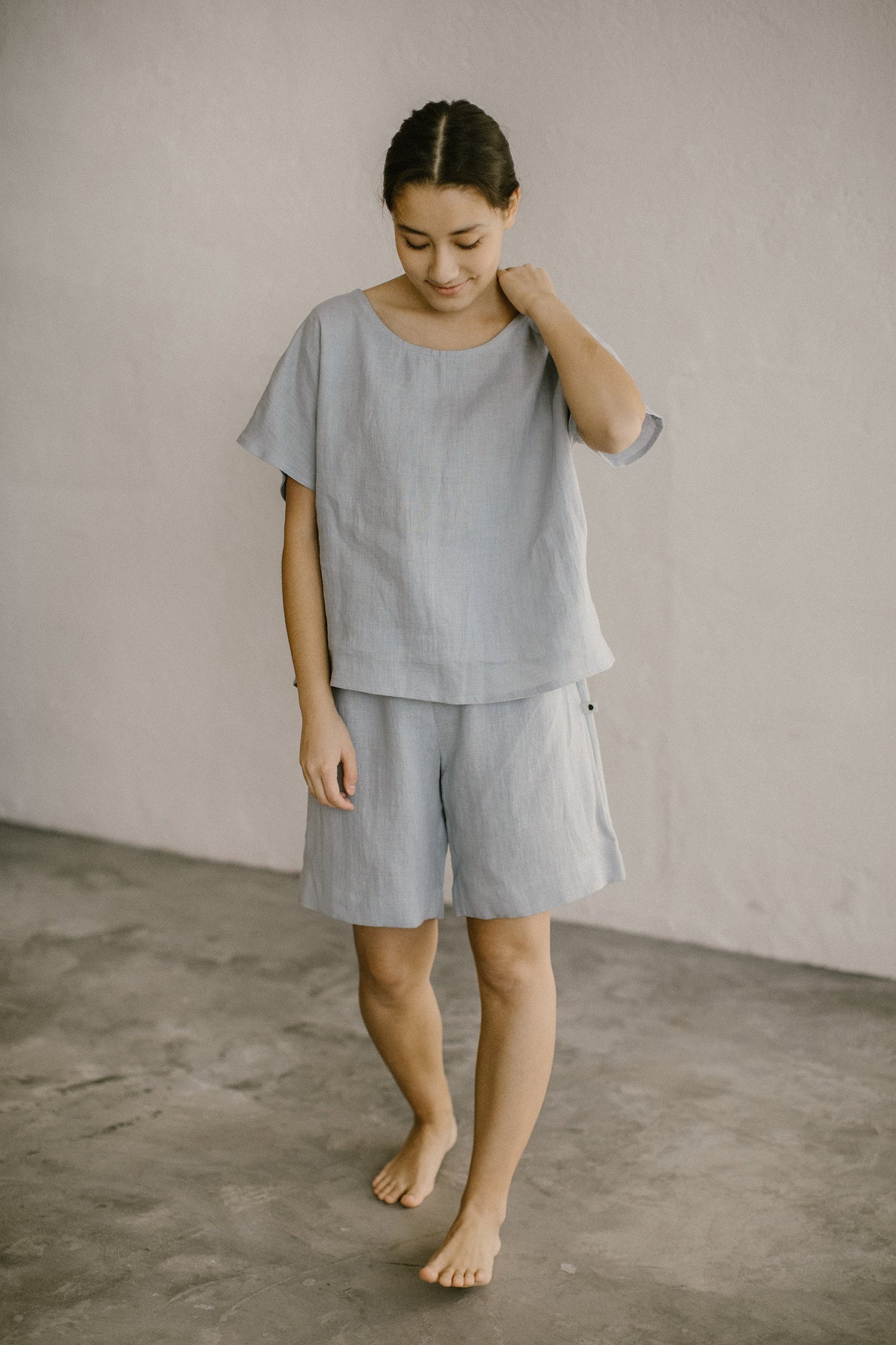 Linen pajama set for women AMBER