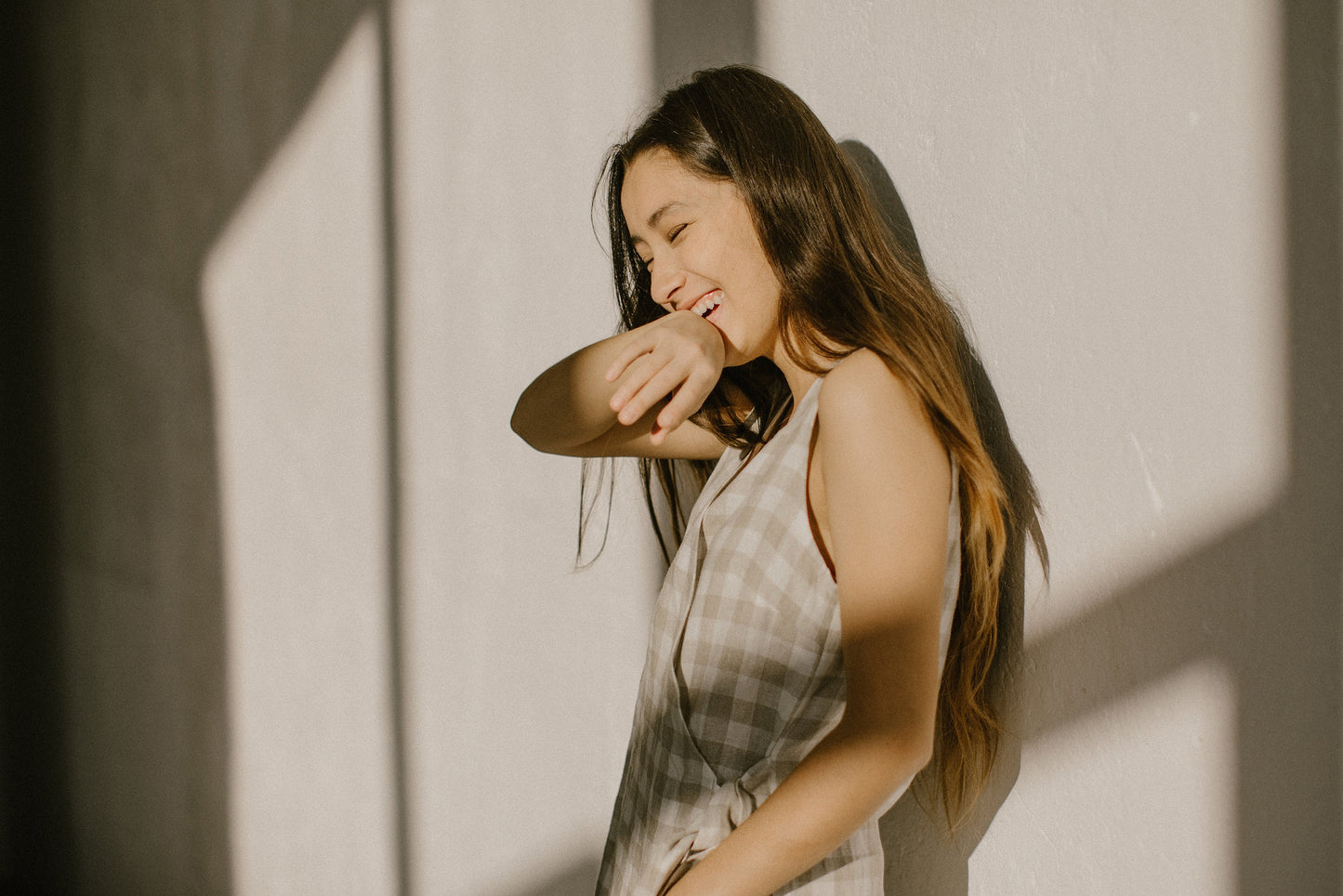 Linen wrap dress UNA