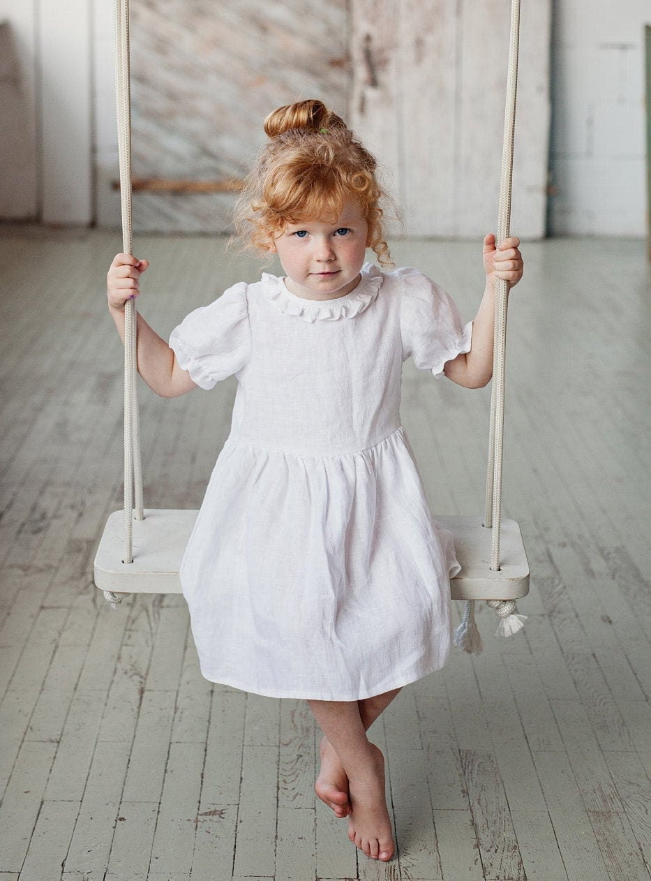 Flowergirl dress with ruffles