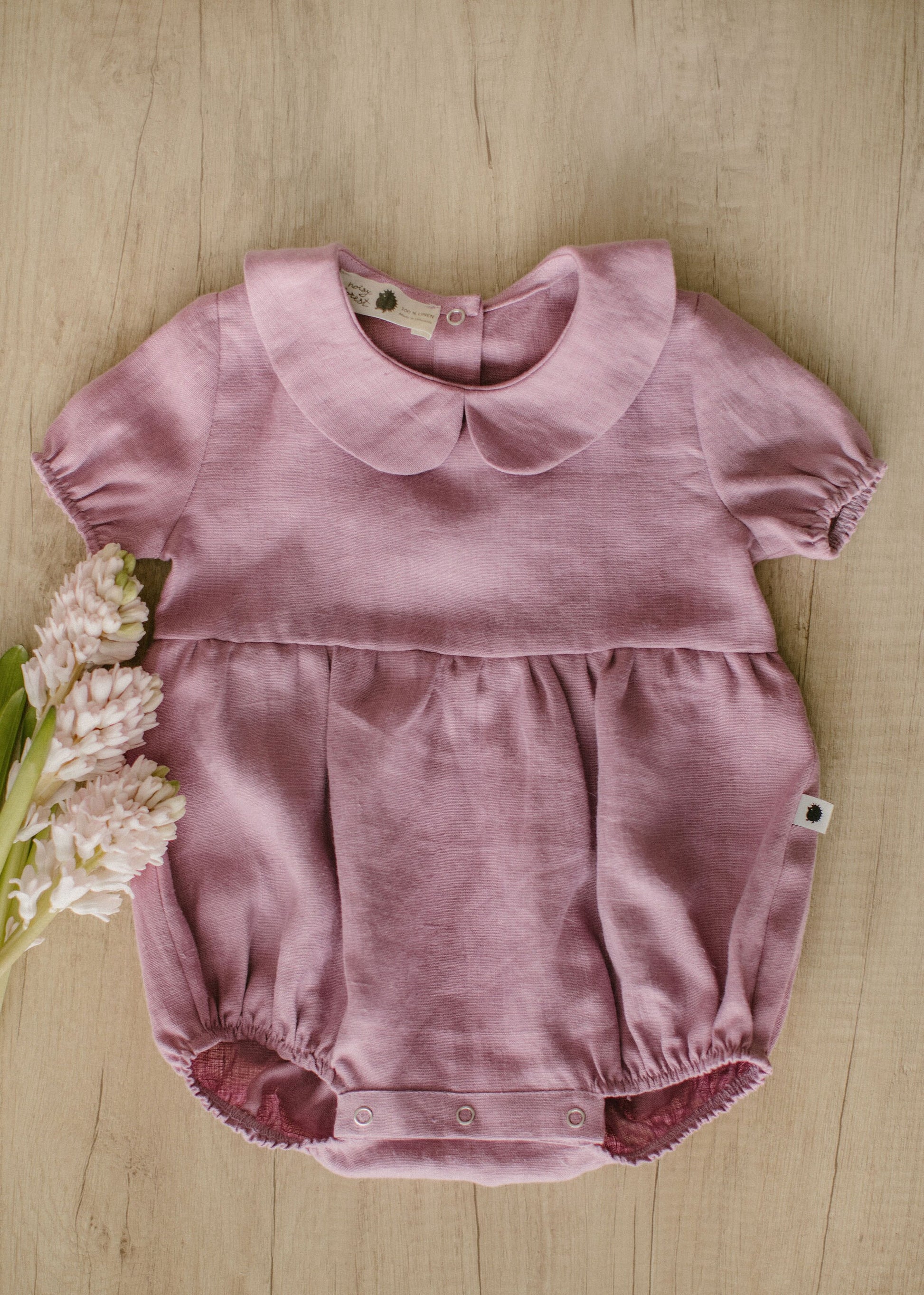 Linen baby romper MIAMI