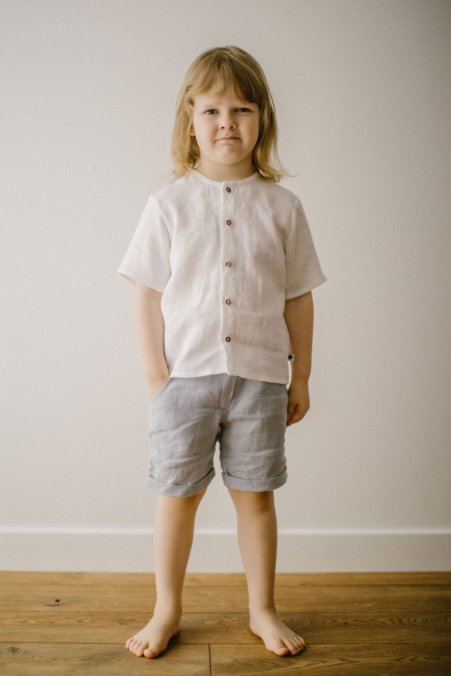 Linen shorts for boys