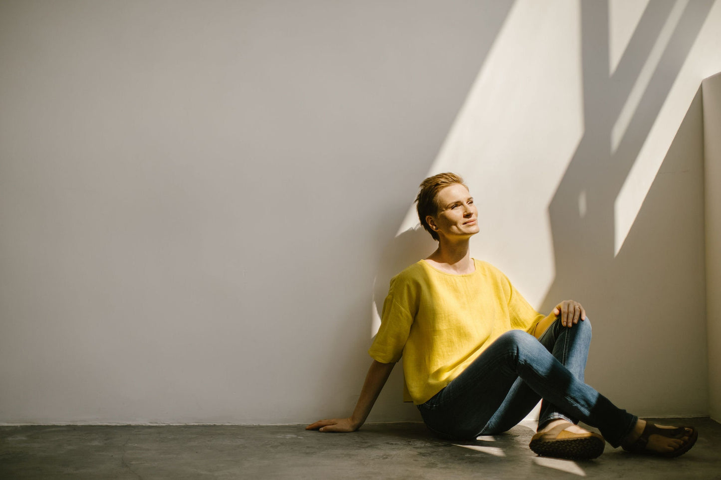 Organic linen crop top ERIKA
