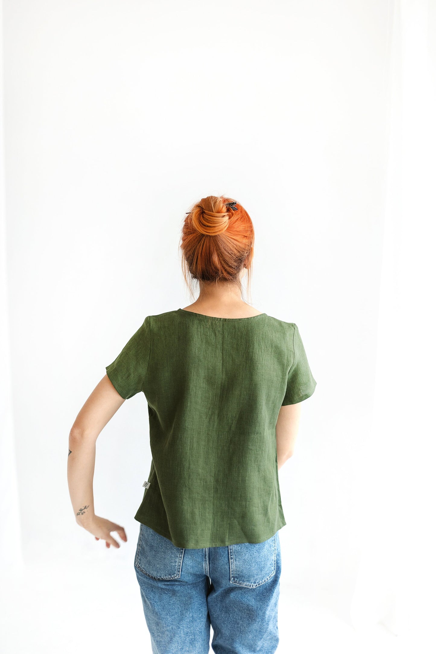 Short sleeves linen tshirt AMY