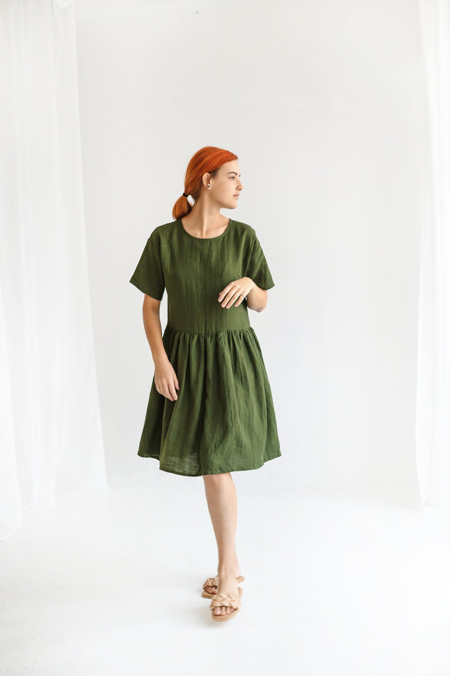 Loose linen dress ALEX