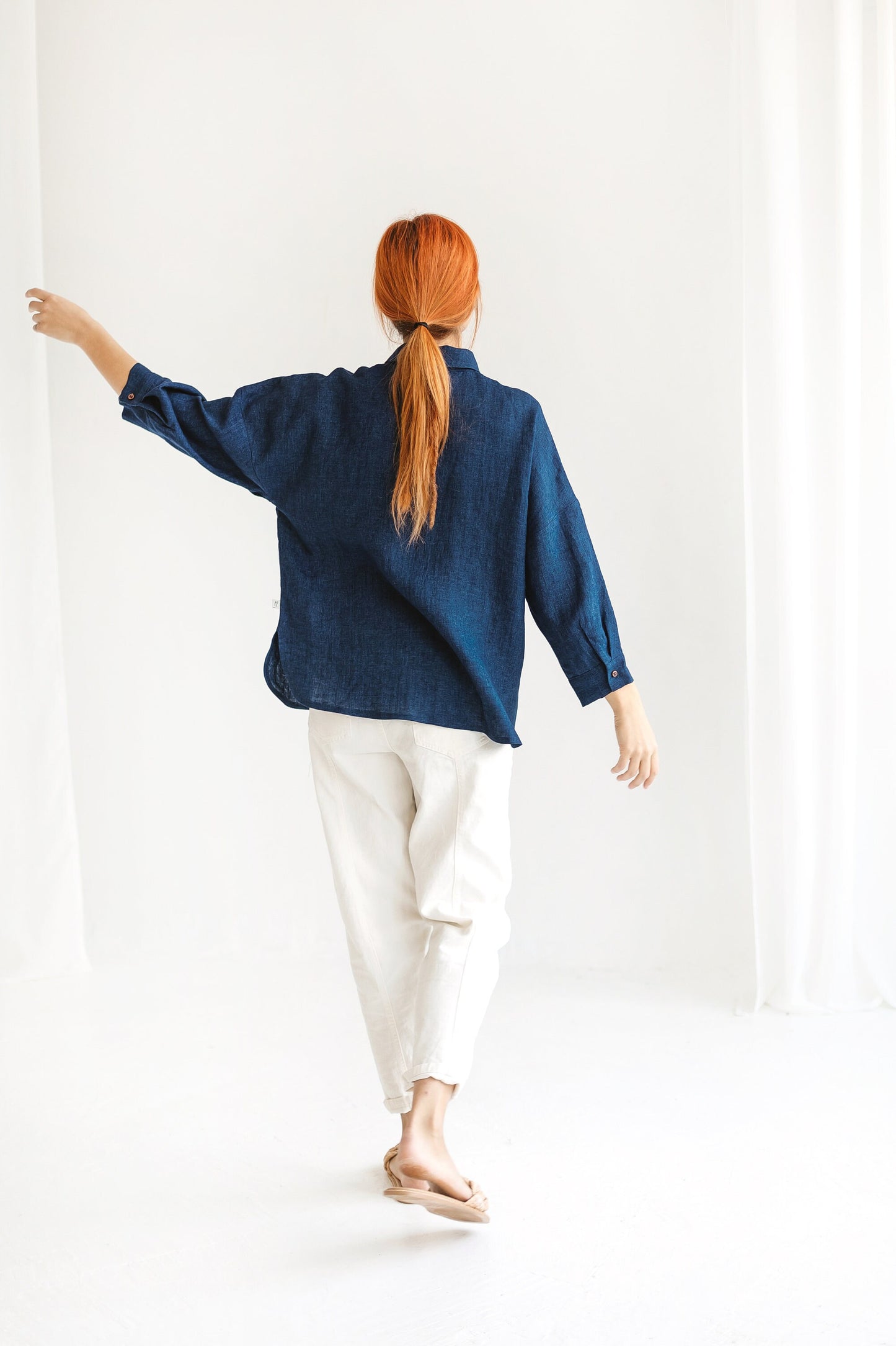 Classic linen button up shirt DOLLY