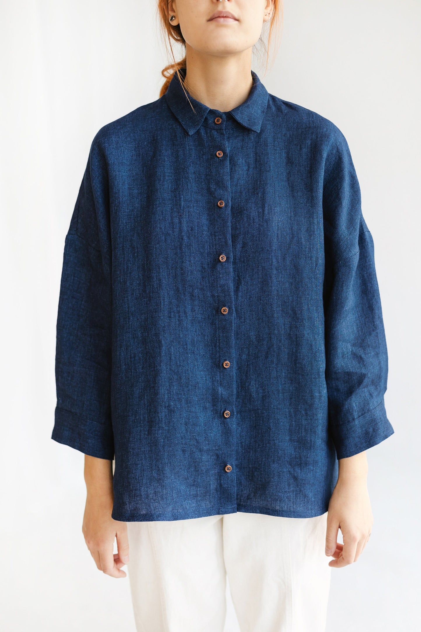 Classic linen button up shirt DOLLY