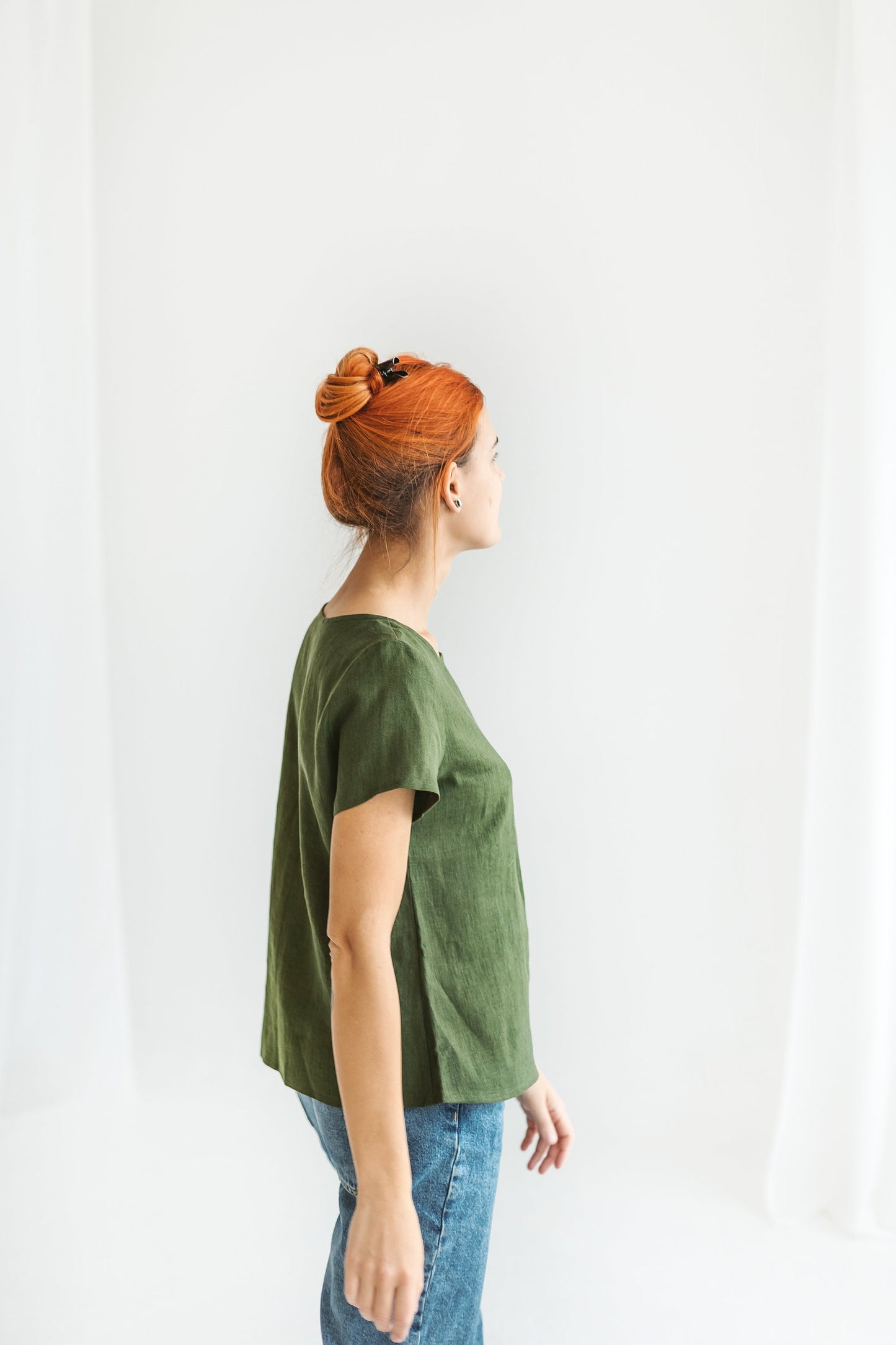Short sleeves linen tshirt AMY