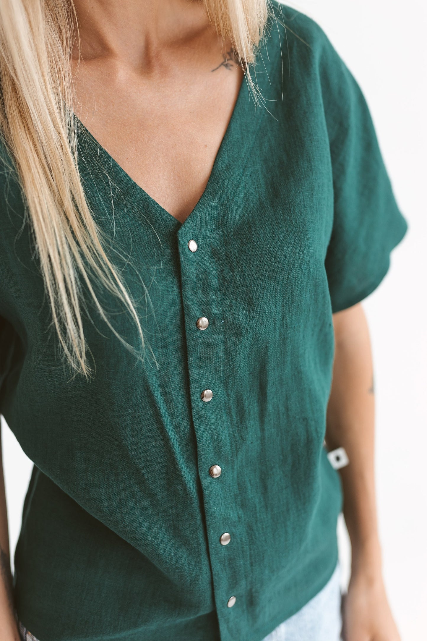Loose linen blouse MAYLA