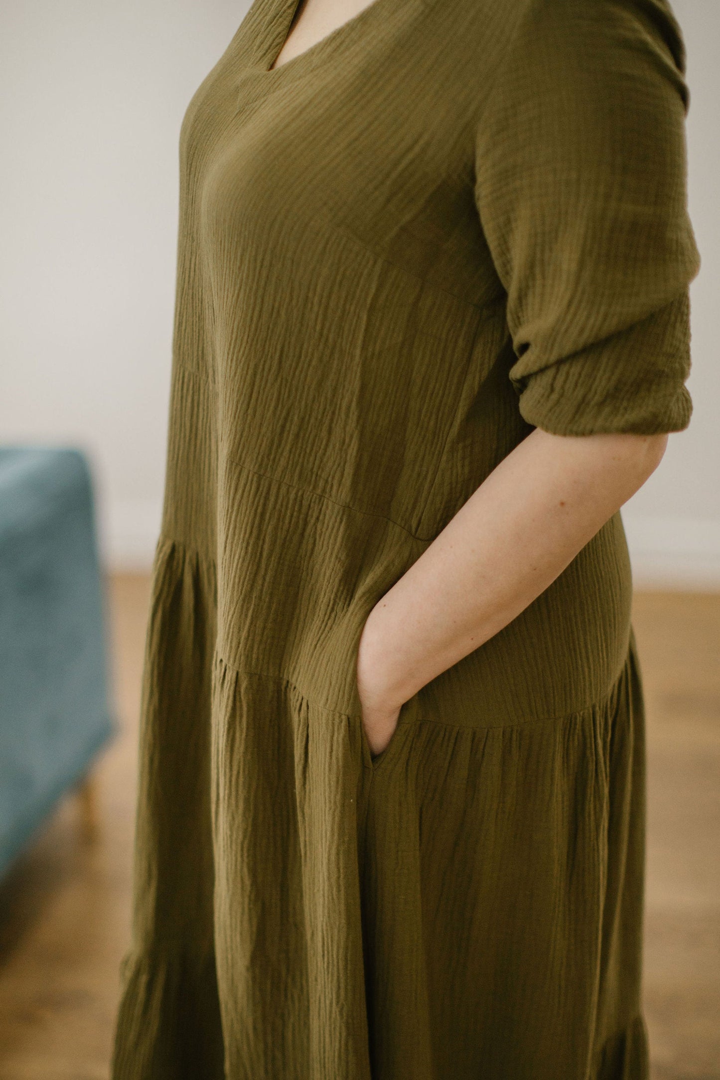 Muslin plus size dress COCO