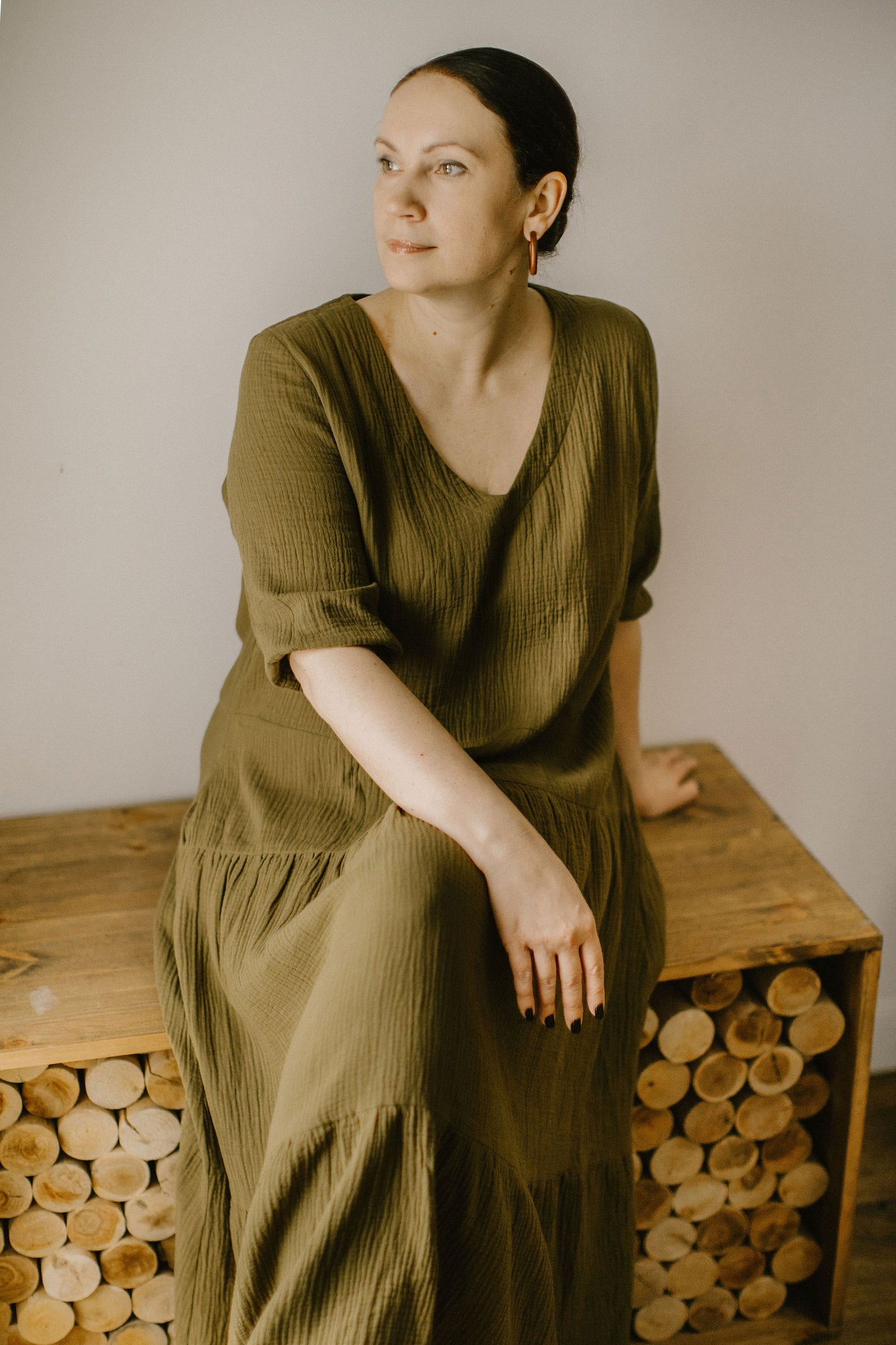 Muslin plus size dress COCO
