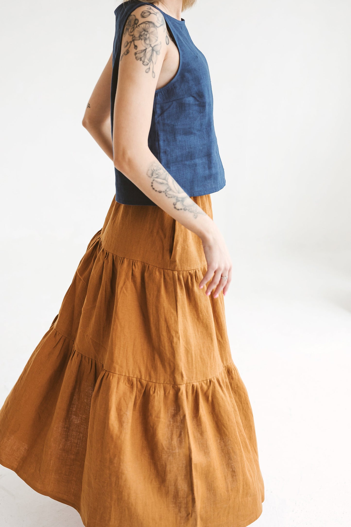 Womens linen skirt CORA