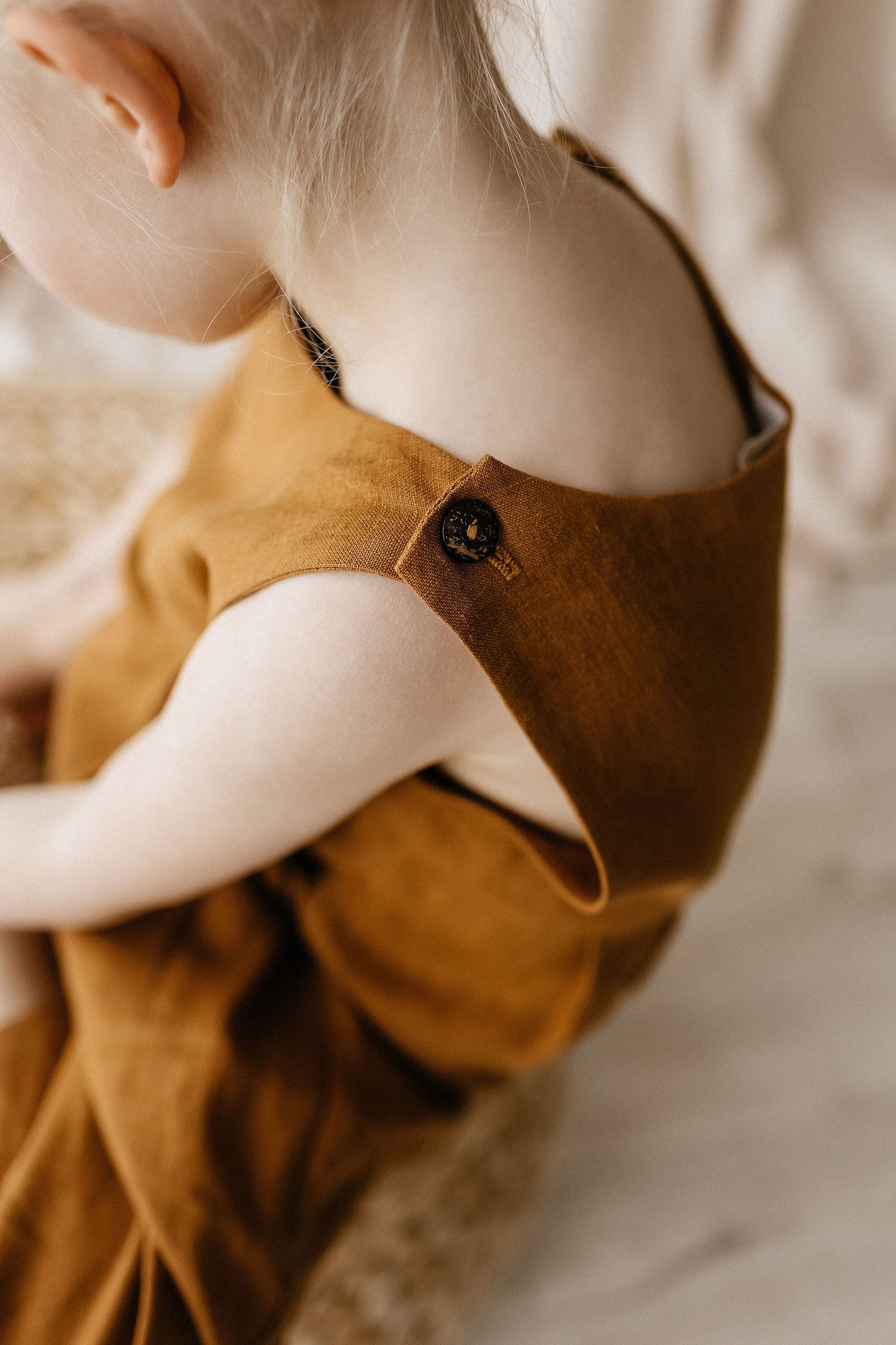 Wide leg style girls linen jumpsuit BLOSSOM