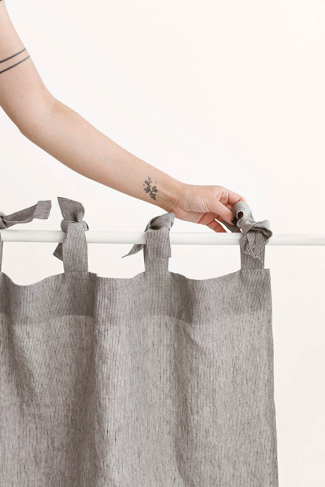 Washed linen curtains / drape for relaxed look
