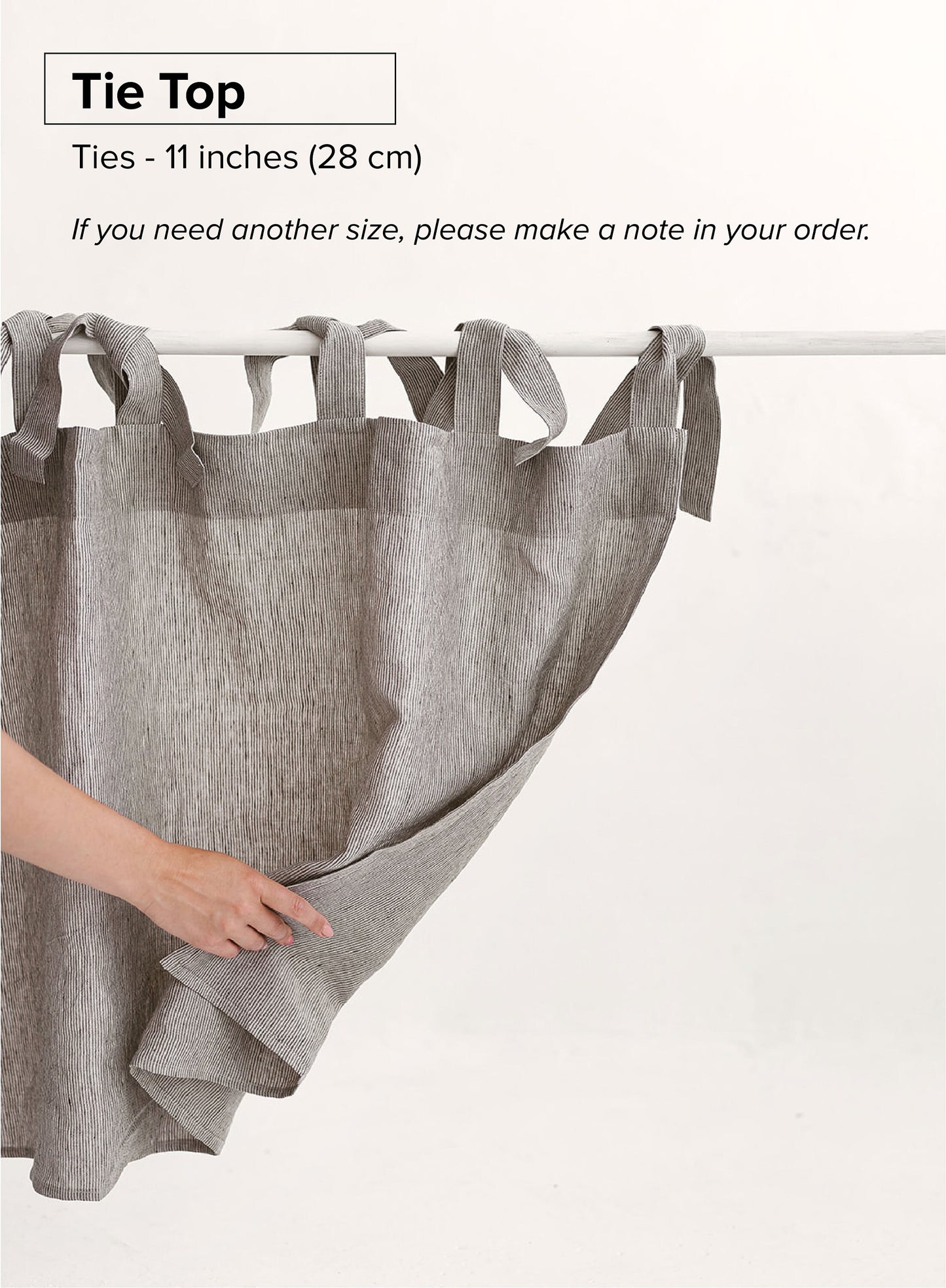 Washed linen curtains / drape for relaxed look