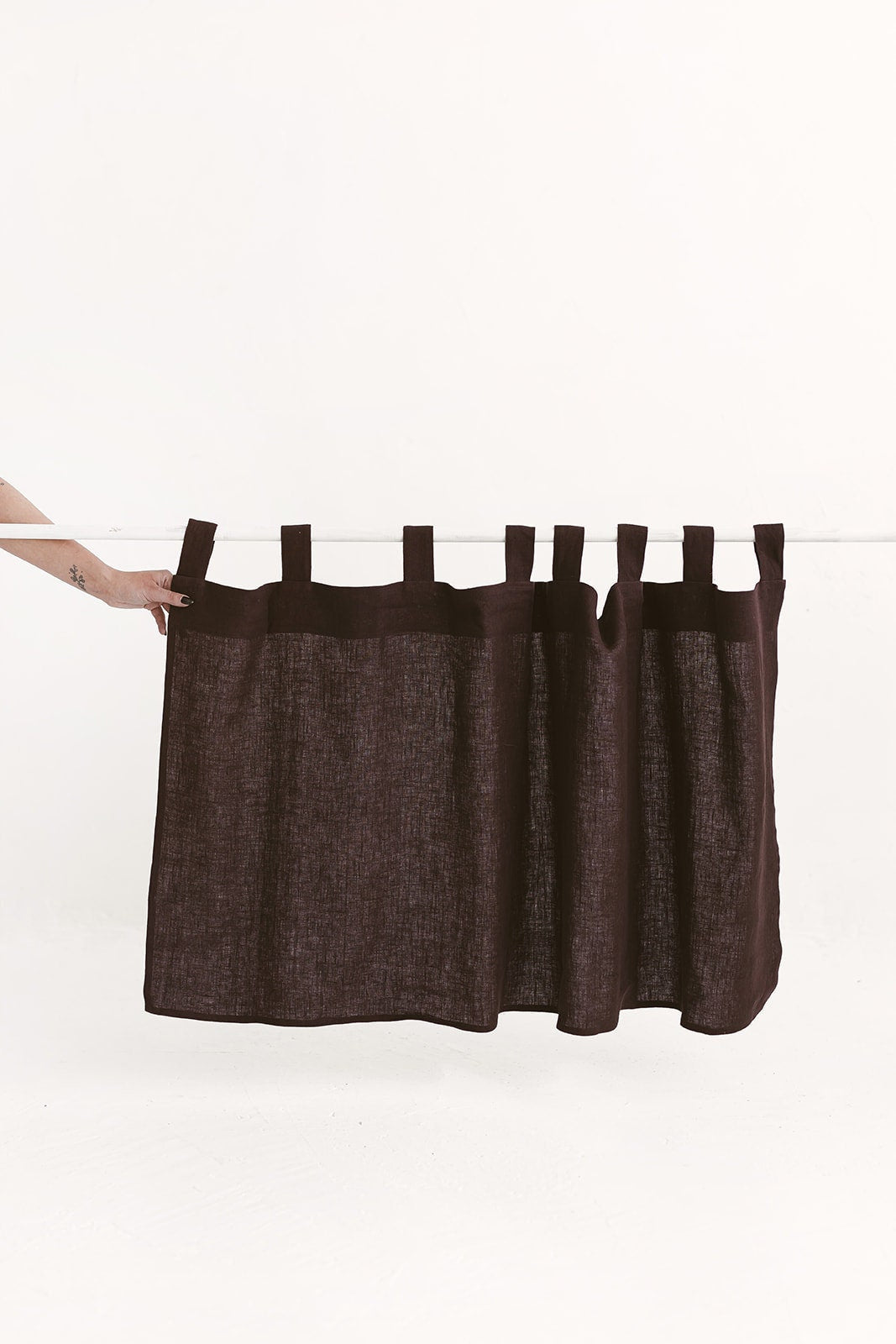 Washed linen curtains / drape for relaxed look