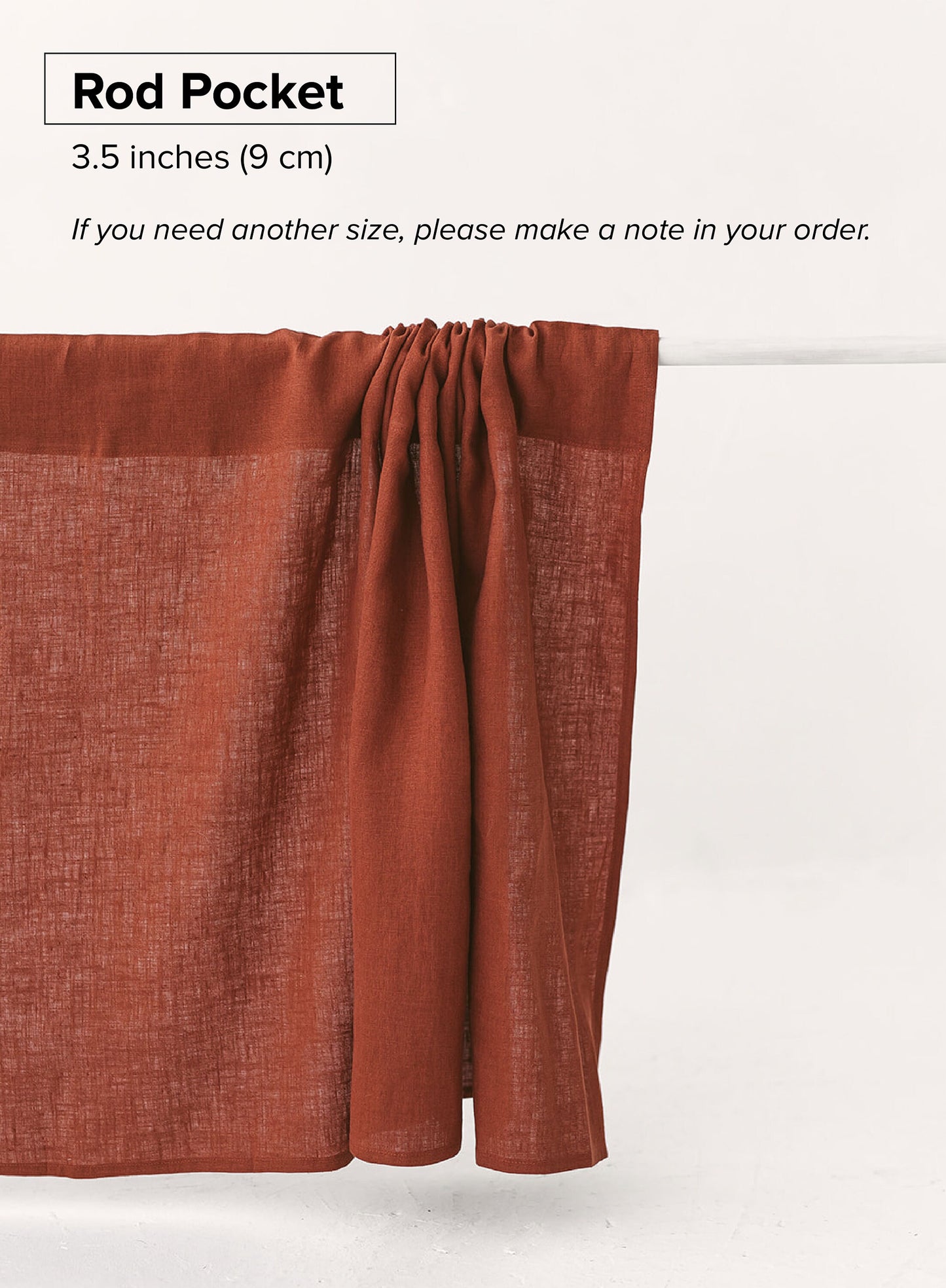 Washed linen curtains / drape for relaxed look