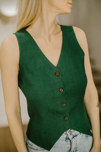 linen tank top