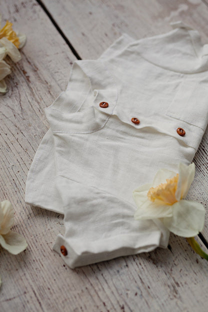 Washed Linen Shirt for Boys/ READY TO SHIP