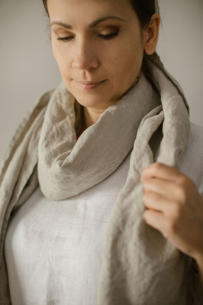 Linen scarf for men & women