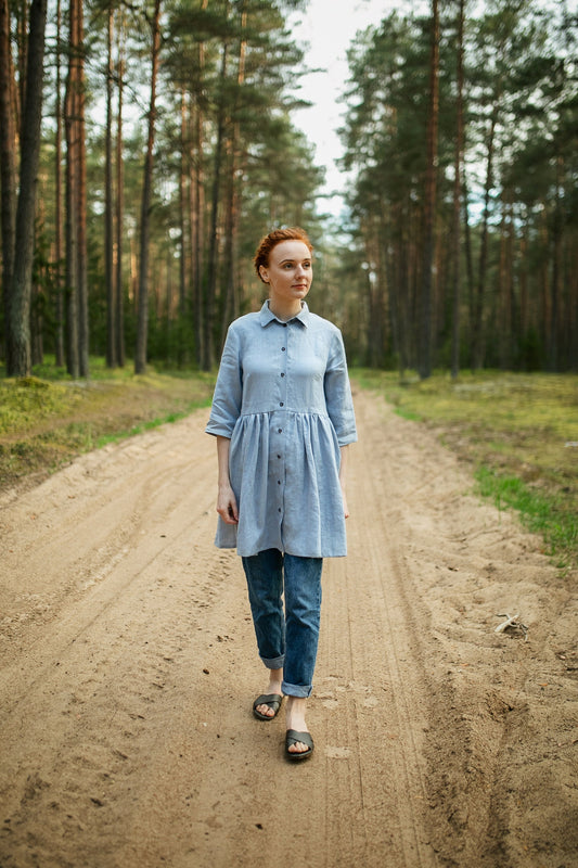 Linen tunic dress ROSE