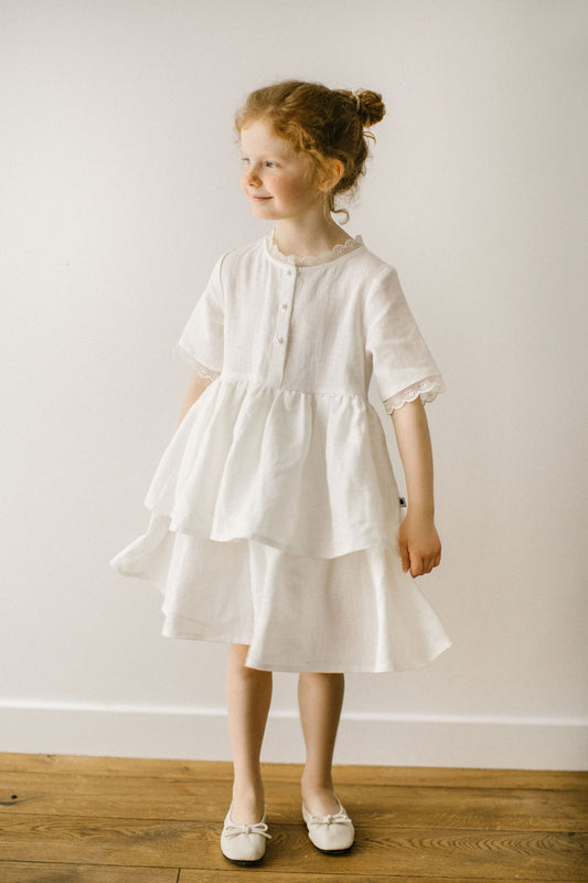 Girls linen dresses Noisy Forest Clothes Girls linen dresses Noisy Forest Clothes